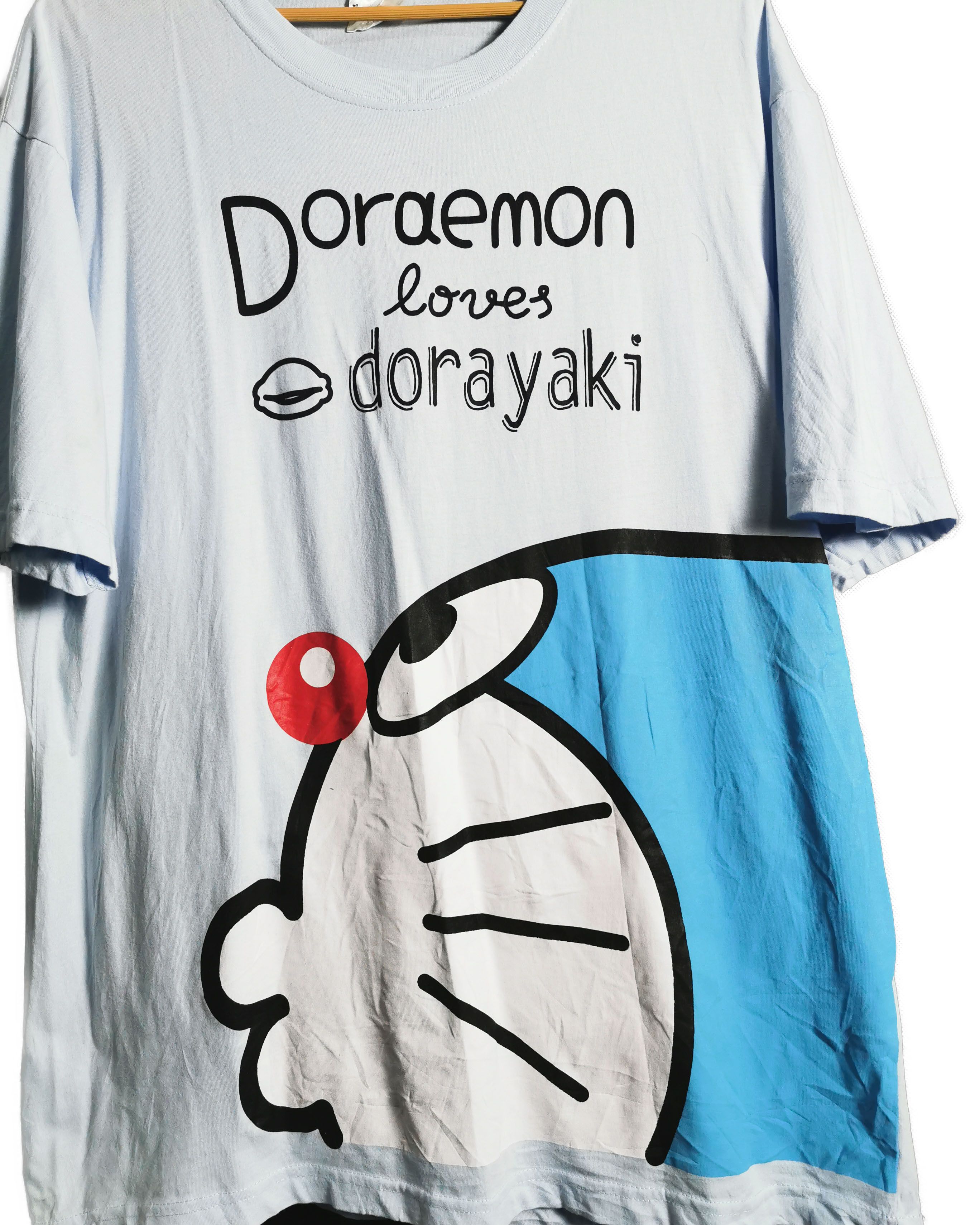 Cartoon Network × Japanese Brand Japanese Anime Doremon Loves Dorayaki Big Screen T shirt Size US XXL / EU 58 / 5 - 2 Thumbnail