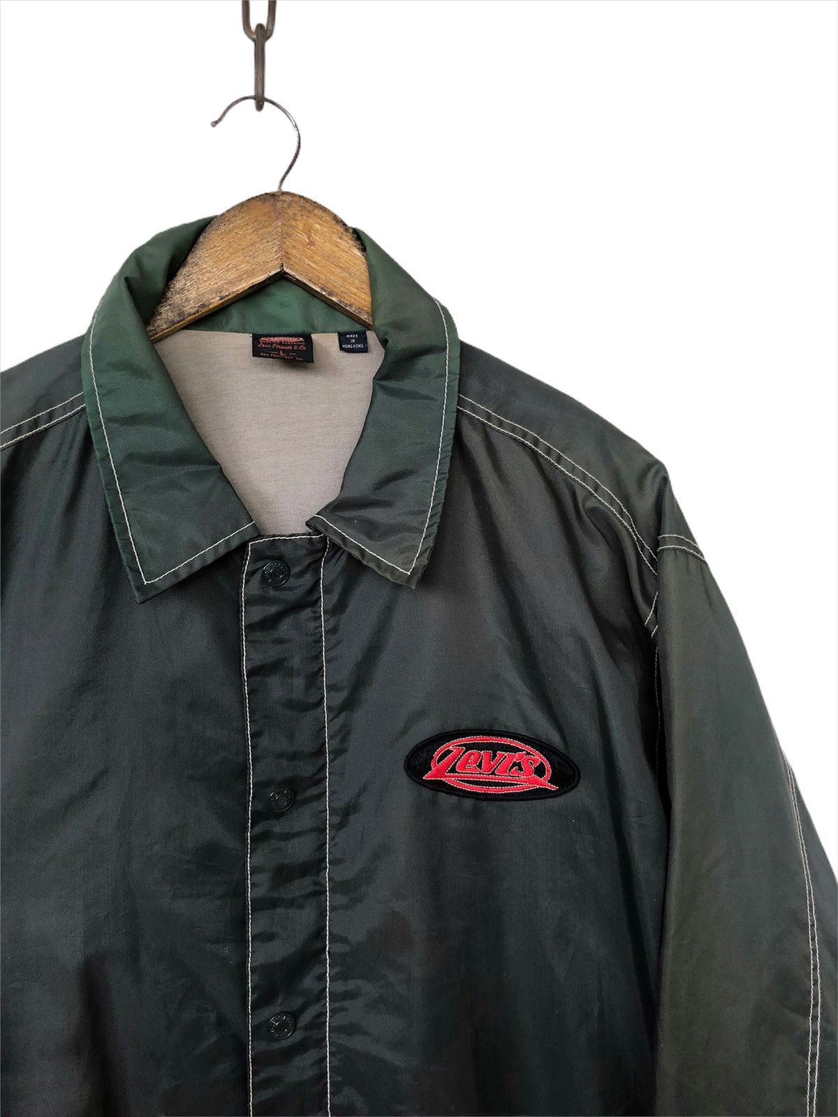 Levi's Made & Crafted 1990s Levis ™️ Logo Nylon Oversize Parka Windbreaker Size US XL / EU 56 / 4 - 1 Thumbnail