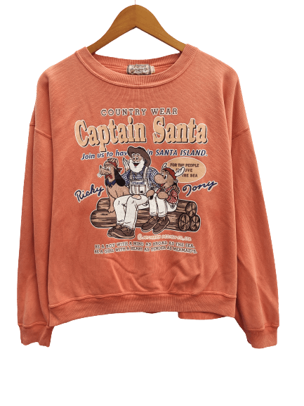 Vintage Vintage Captain Santa sweatshirt spell out Size US M / EU 48-50 / 2 - 1 Thumbnail
