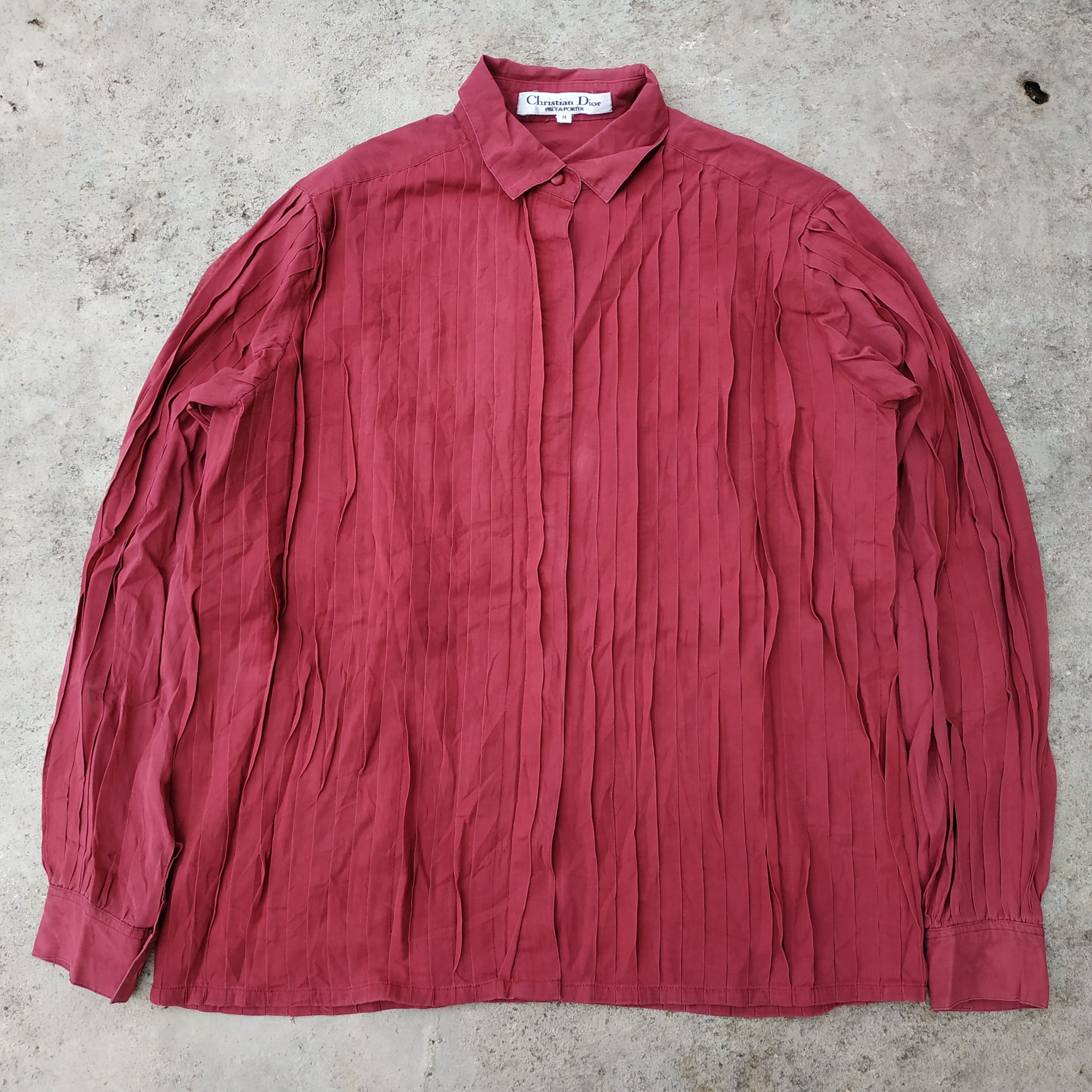 Vintage Christian Dior Pret A Porter Women Button Up Shirt