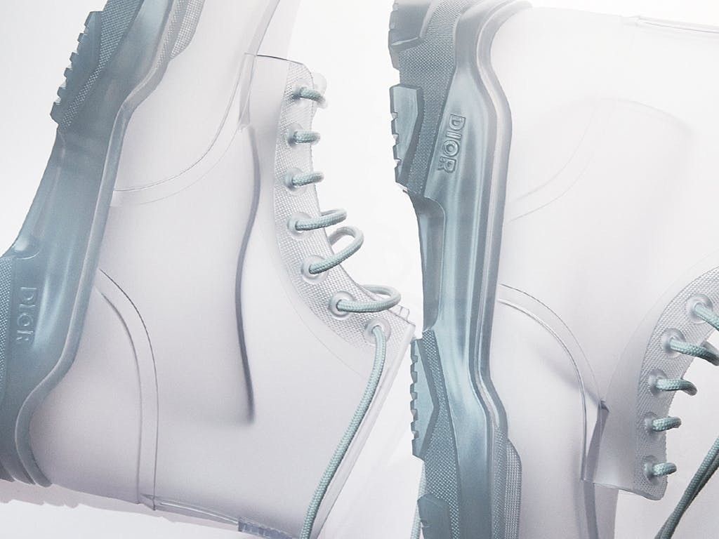 Christian Dior Monsieur × Daniel Arsham × Dior Dior x Daniel Arsham Translucent White High-Top Rubber Boots Size US 8 / EU 41 - 7 Thumbnail