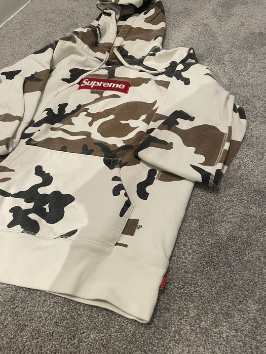 Supreme hoodie box logo 2024 camo