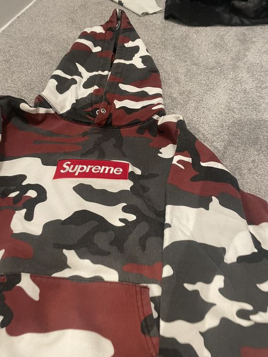 Supreme Red Box Logo Hoodie