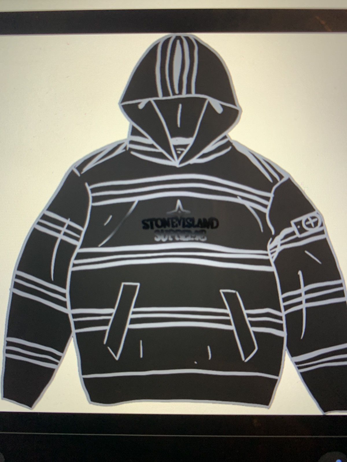 Stone Island Supreme Hoodie | Grailed