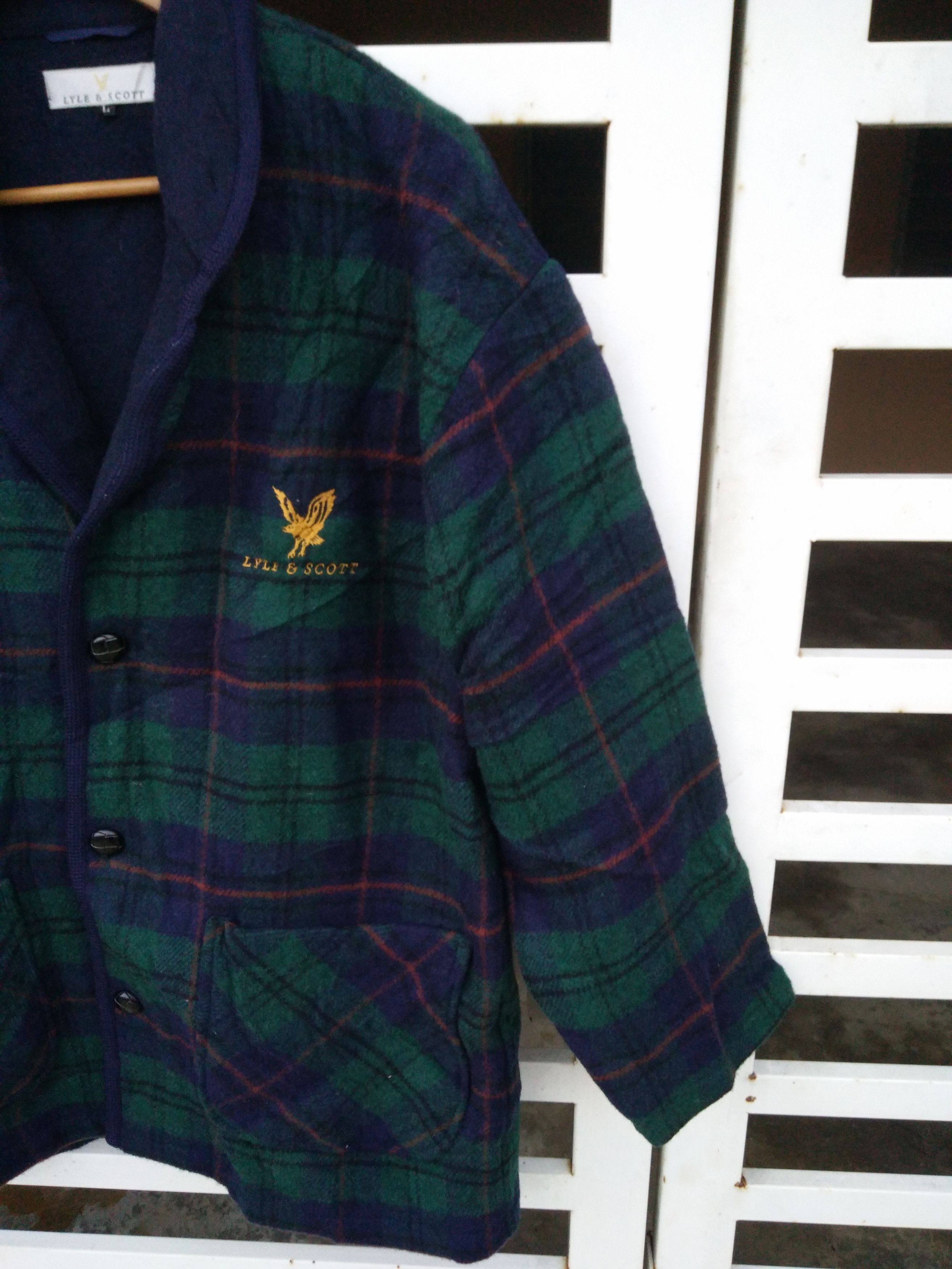 Lyle & Scott Lyle & Scott Men's Wool Double Pockets Nice Design Coat Size US L / EU 52-54 / 3 - 5 Thumbnail