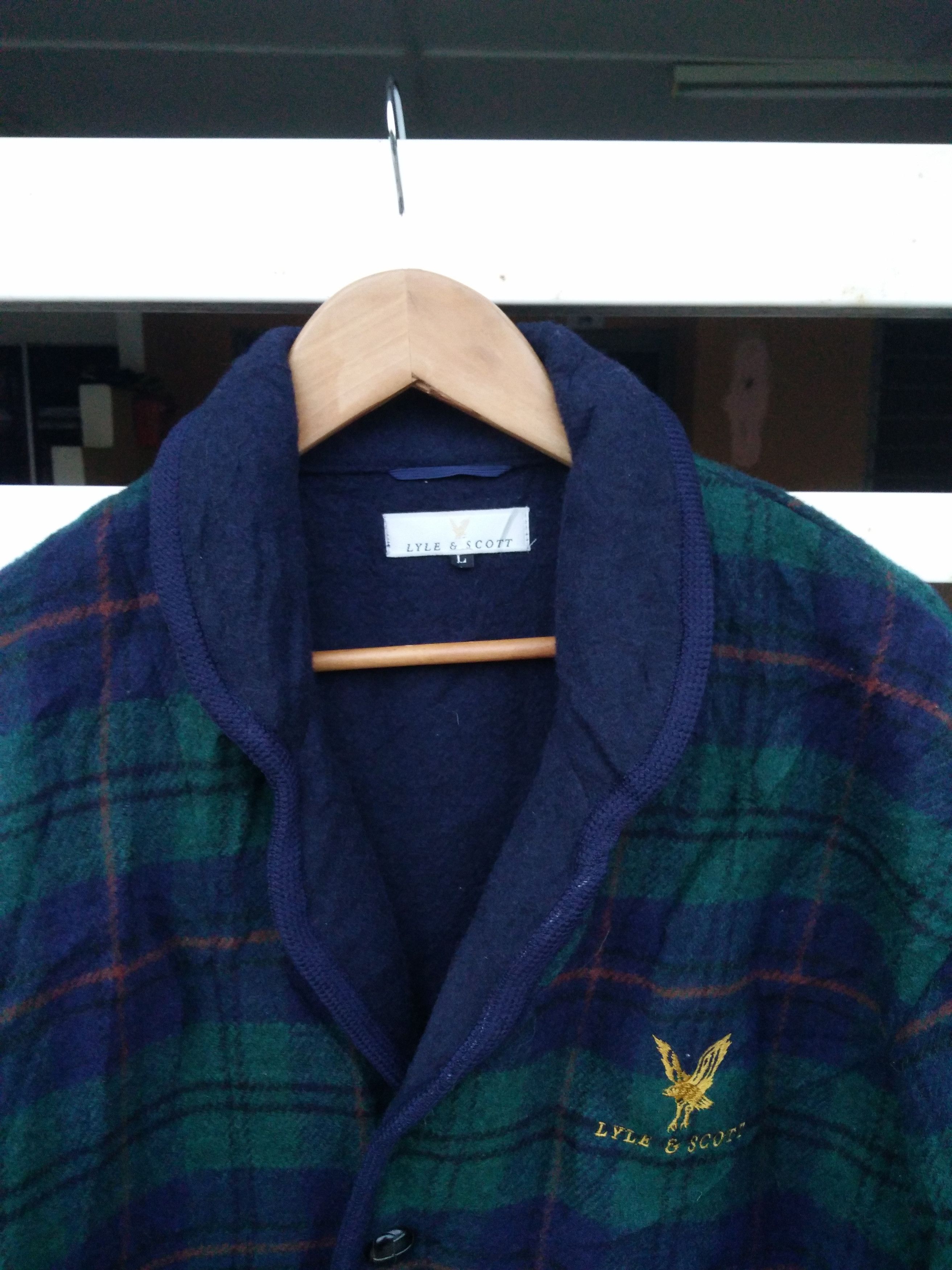 Lyle & Scott Lyle & Scott Men's Wool Double Pockets Nice Design Coat Size US L / EU 52-54 / 3 - 7 Thumbnail