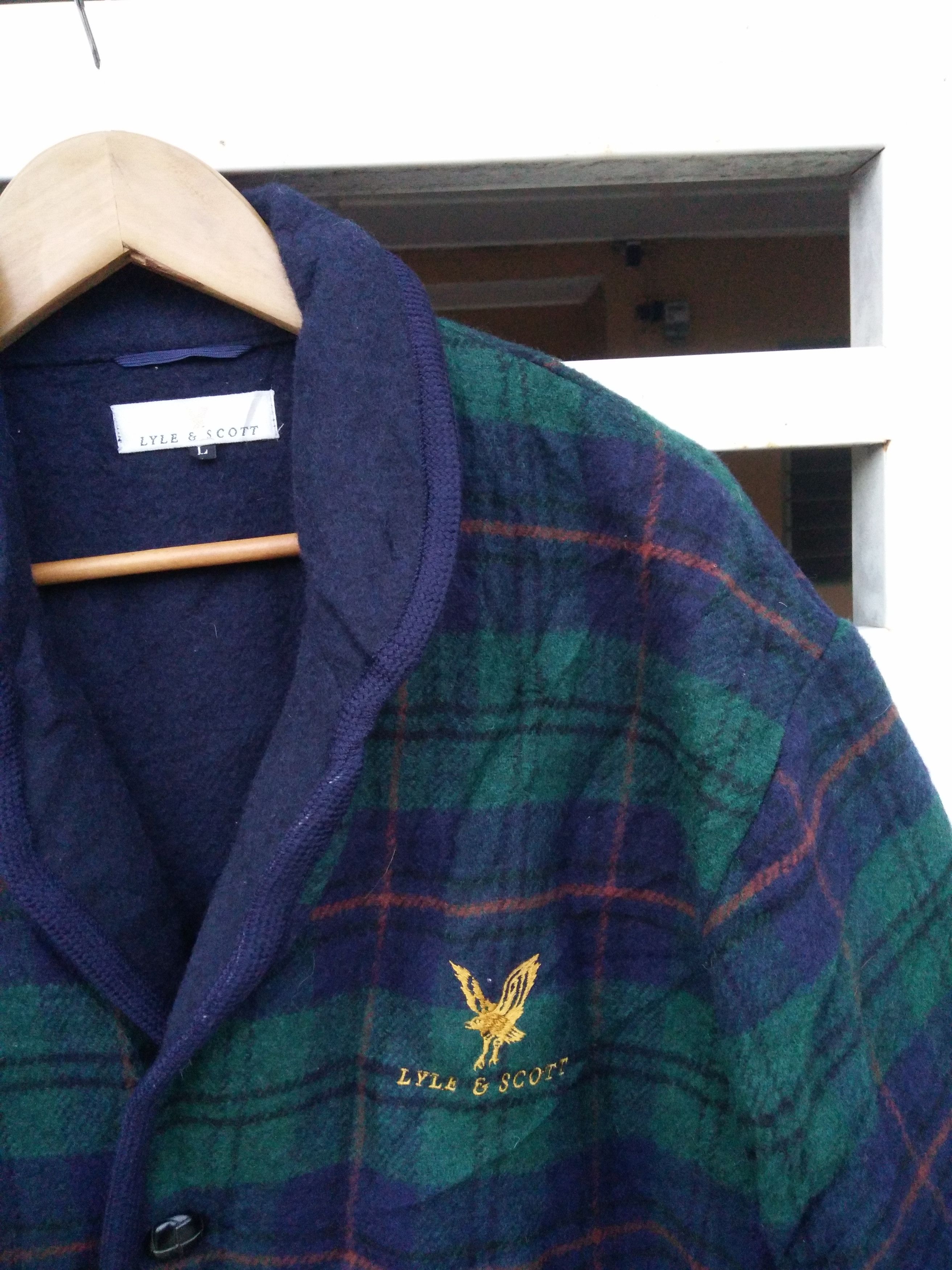 Lyle & Scott Lyle & Scott Men's Wool Double Pockets Nice Design Coat Size US L / EU 52-54 / 3 - 8 Thumbnail