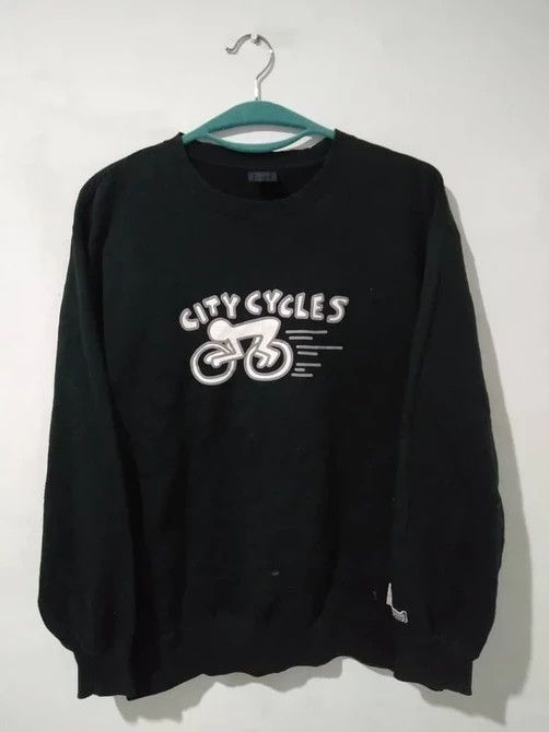 Keith Haring 🔥 KEITH HARING City Cycles Crazy Art PULLOVER Size US L / EU 52-54 / 3 - 1 Thumbnail