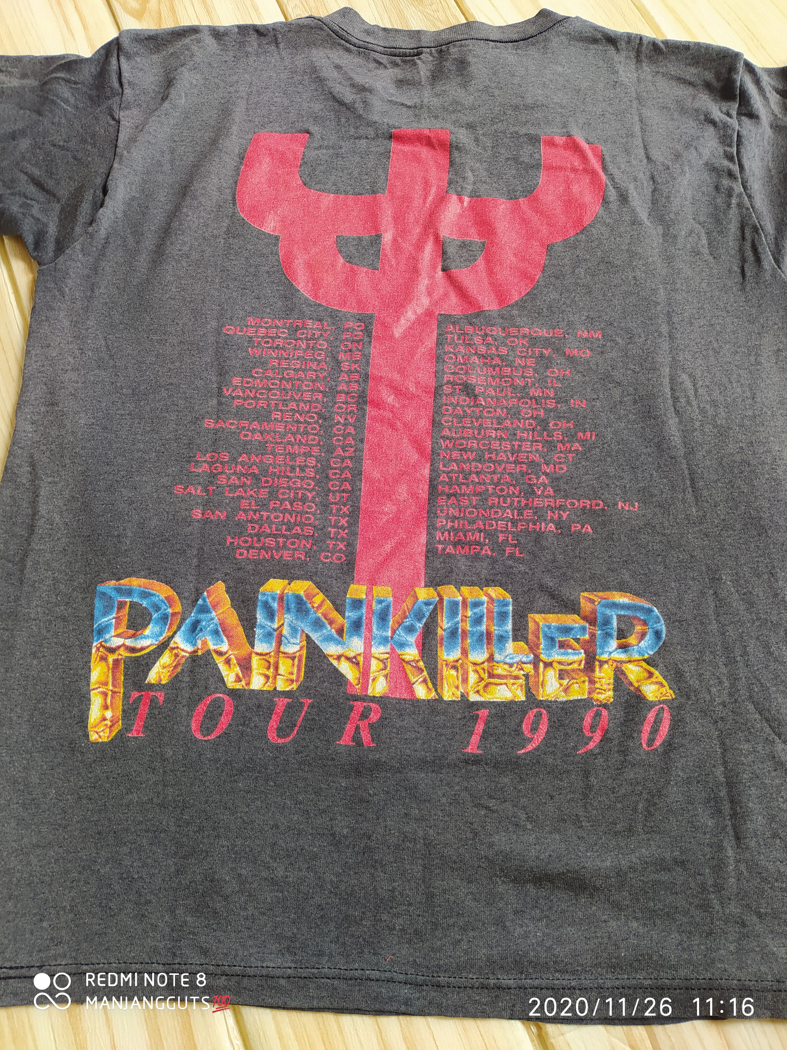 JUDAS PRIEST Vintage Tour shirts 1990 distressed