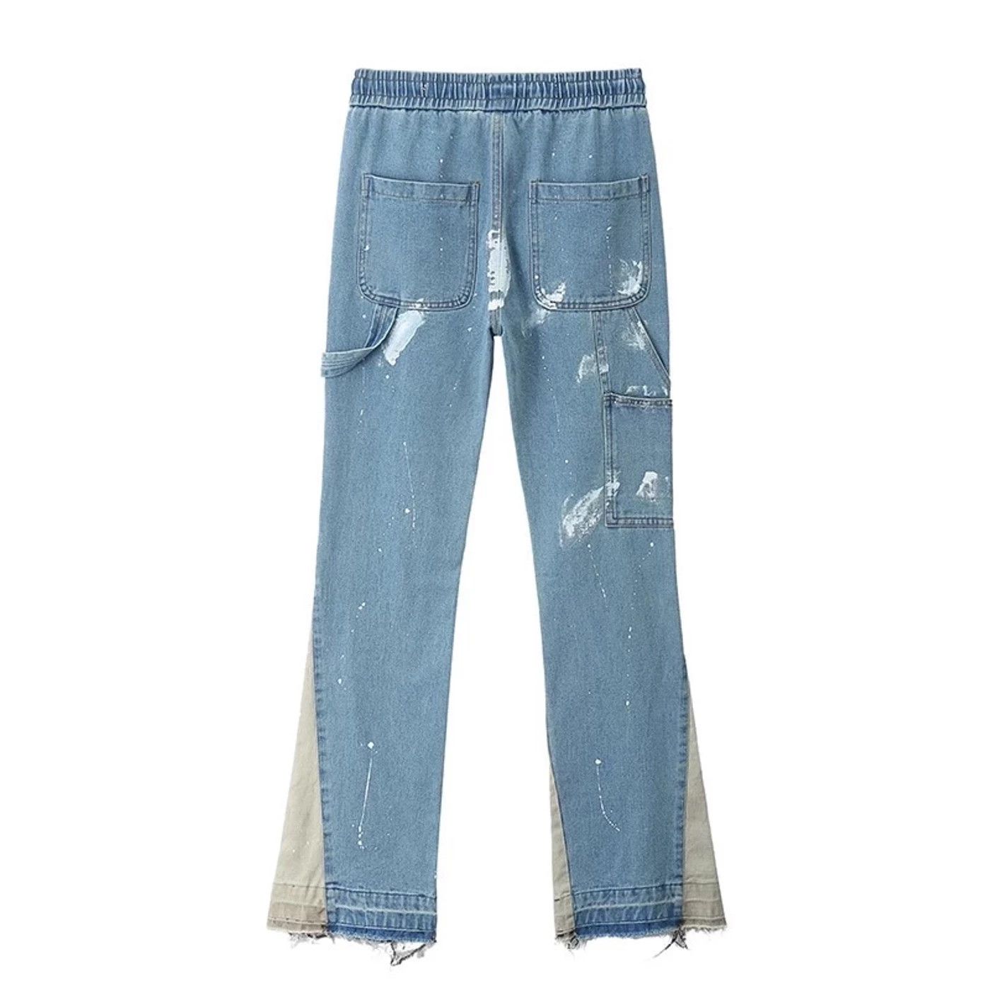 Vintage Denim Paint Splatter Flare Detail Pants Size US 30 / EU 46 - 2 Thumbnail