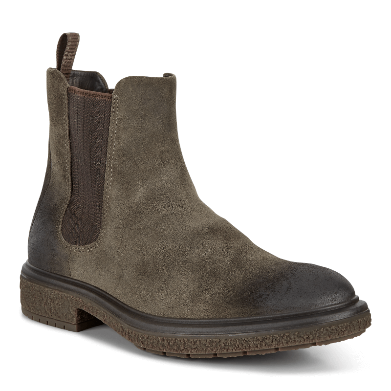 Ecco ECCO Mens Crepetray Suede Tarmac Chelsea Boots Grailed