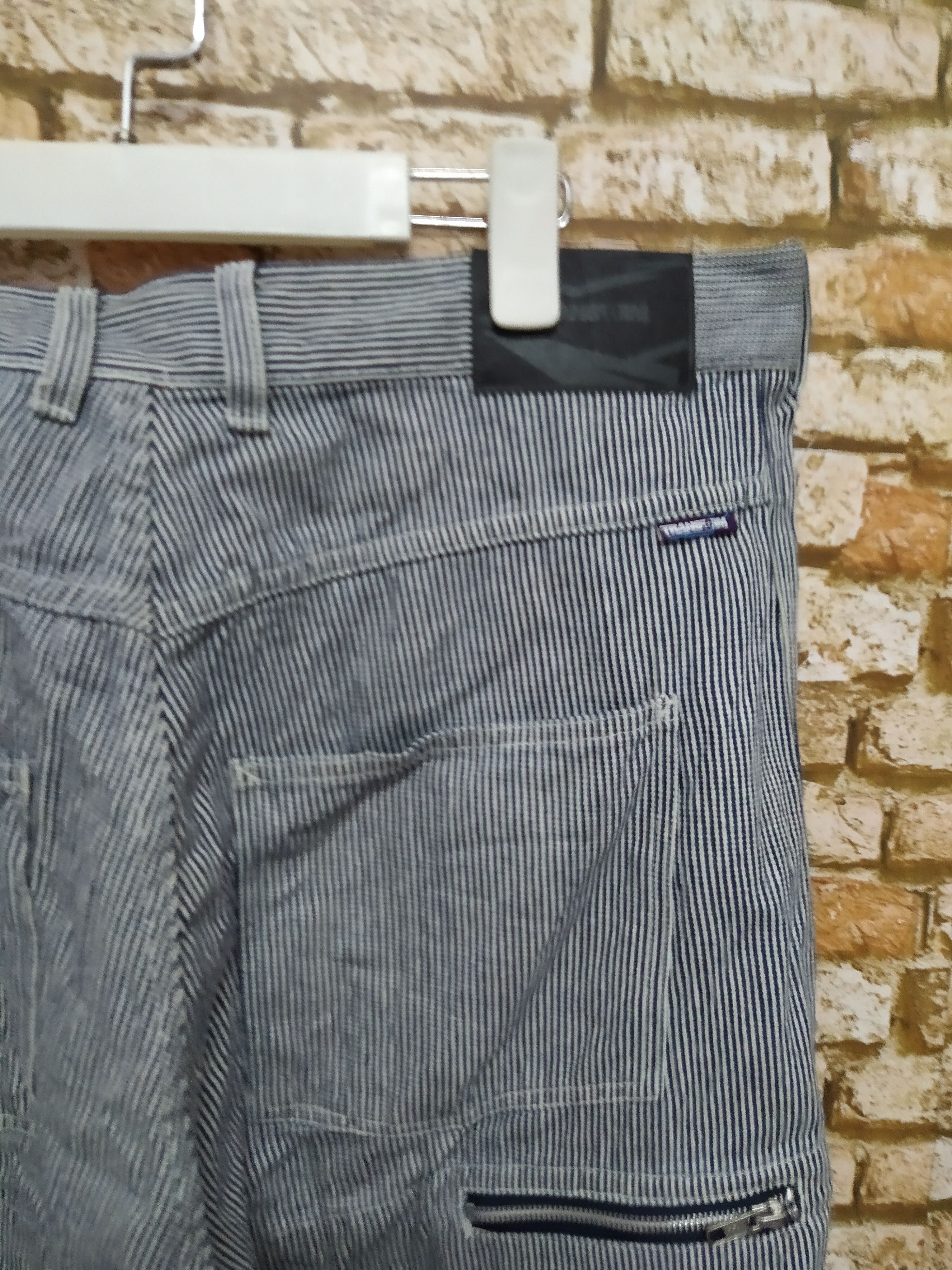 Japanese Brand TRANSFORM HUMARIZE JAPAN HICKORY ZIPPER DENIM (B725) W36 Size US 36 / EU 52 - 3 Thumbnail