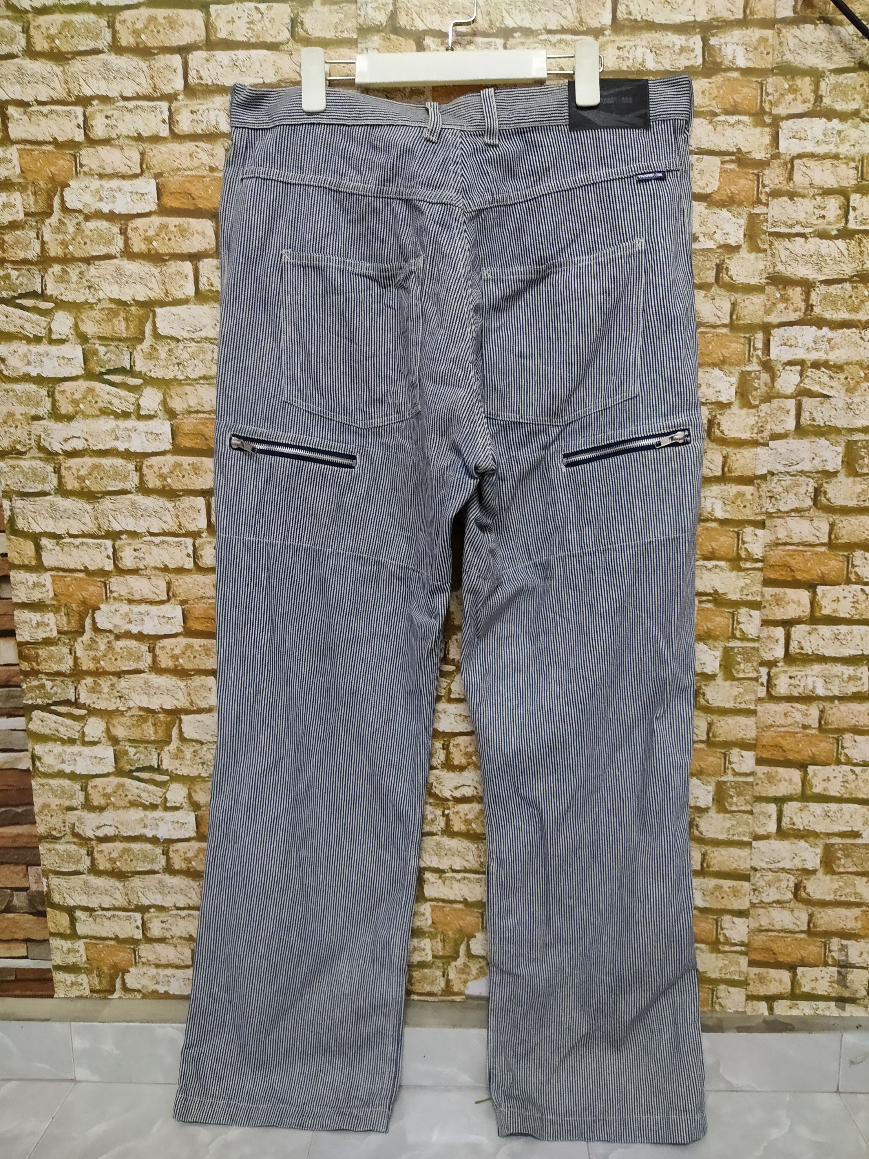 Japanese Brand TRANSFORM HUMARIZE JAPAN HICKORY ZIPPER DENIM (B725) W36 Size US 36 / EU 52 - 1 Thumbnail