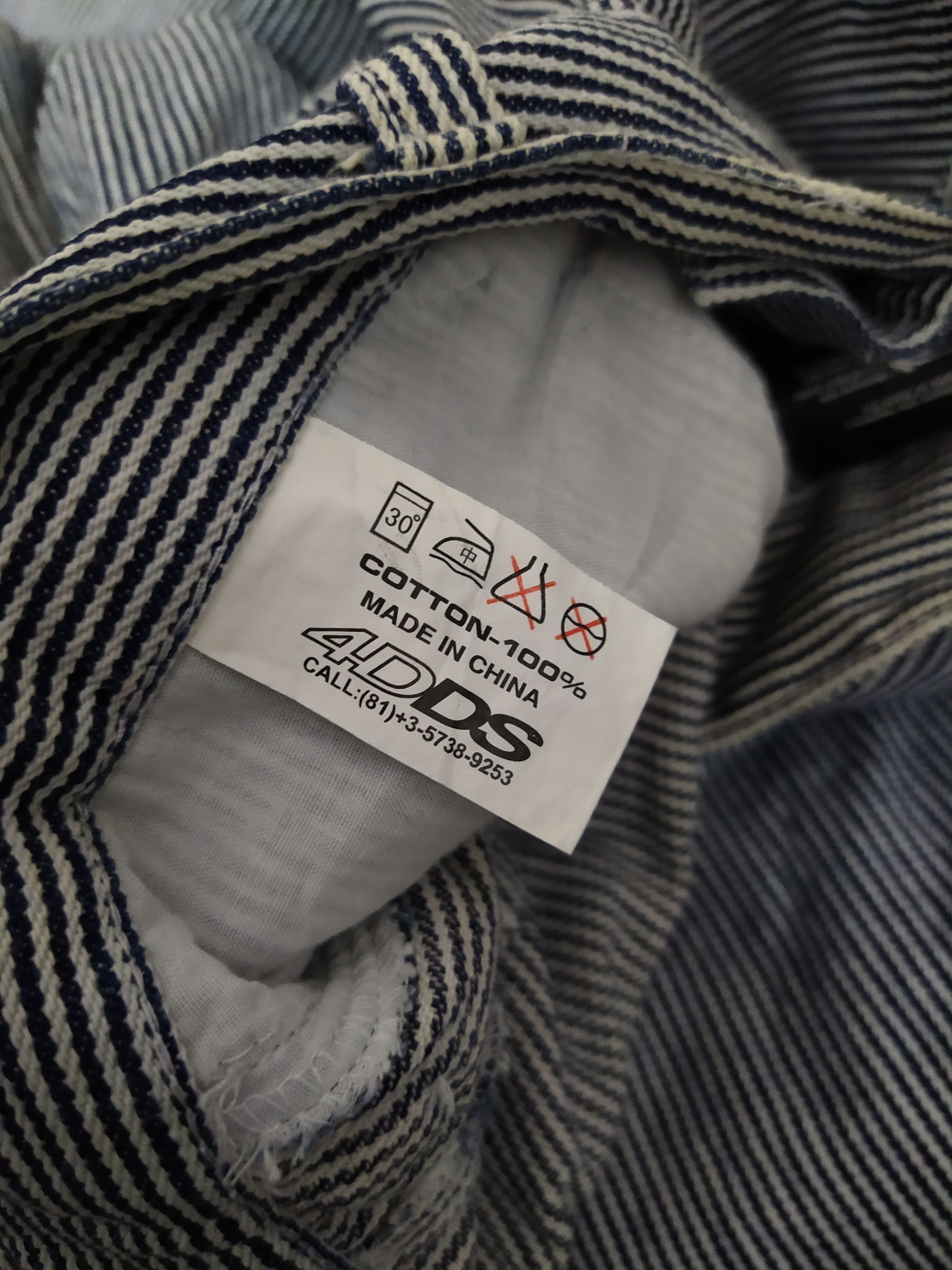 Japanese Brand TRANSFORM HUMARIZE JAPAN HICKORY ZIPPER DENIM (B725) W36 Size US 36 / EU 52 - 11 Thumbnail