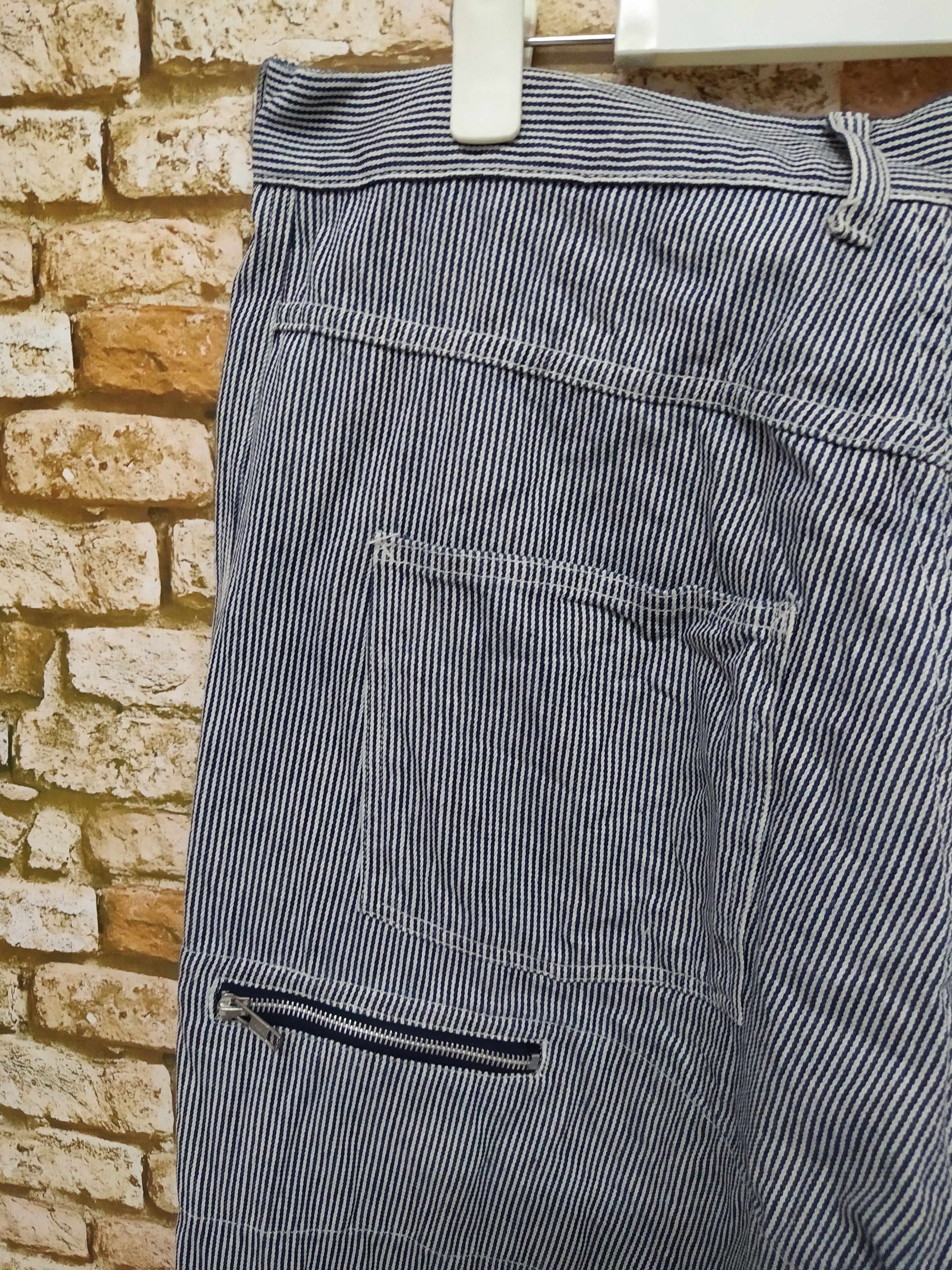 Japanese Brand TRANSFORM HUMARIZE JAPAN HICKORY ZIPPER DENIM (B725) W36 Size US 36 / EU 52 - 4 Thumbnail