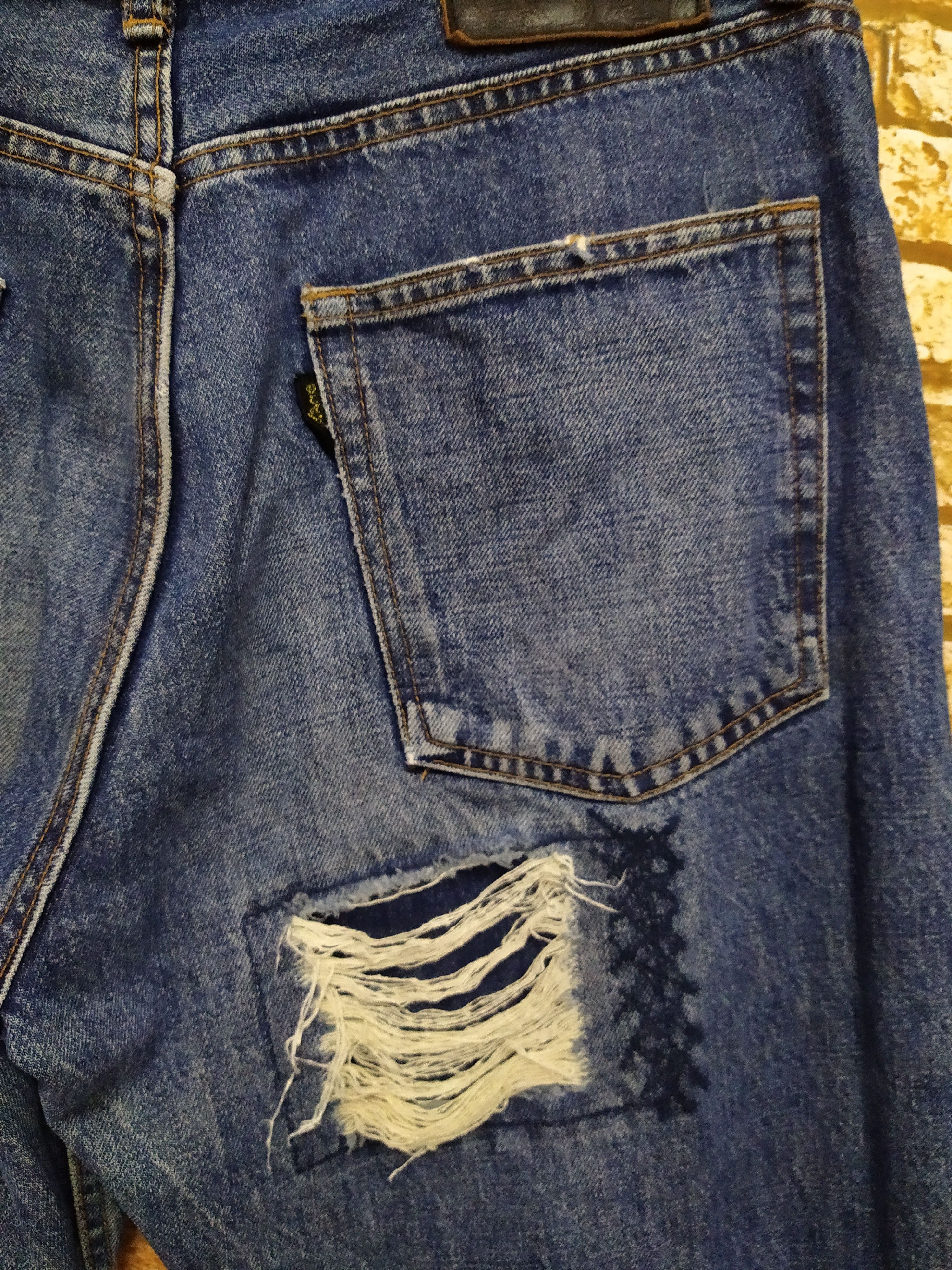 Beams Plus BEAMS JAPAN DENIM DISTRESSED PATCHWORK (B723) W34 Size US 34 / EU 50 - 7 Thumbnail