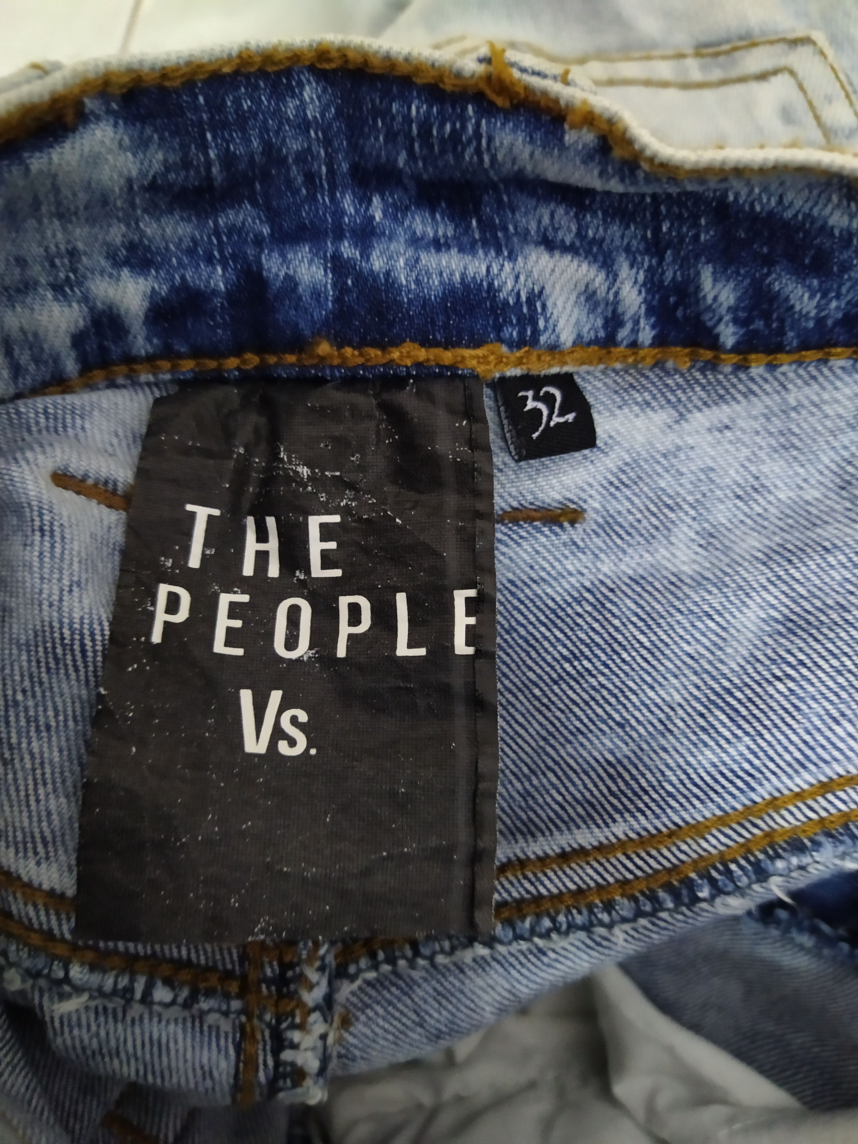 The People Vs. THE PEOPLE VS. BIKERS DENIM DISTRESSED (B727) W30 Size US 30 / EU 46 - 11 Thumbnail