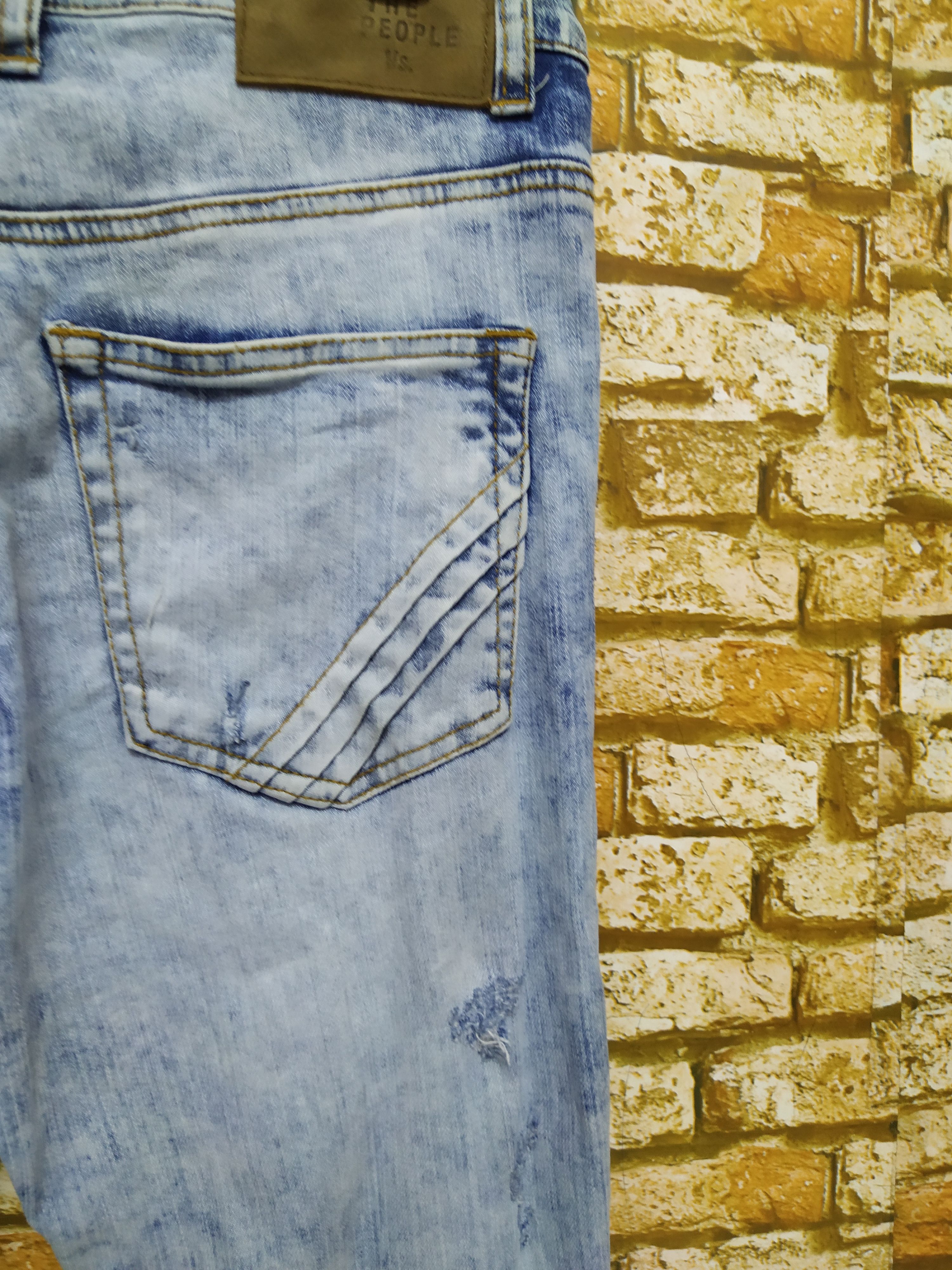 The People Vs. THE PEOPLE VS. BIKERS DENIM DISTRESSED (B727) W30 Size US 30 / EU 46 - 7 Thumbnail