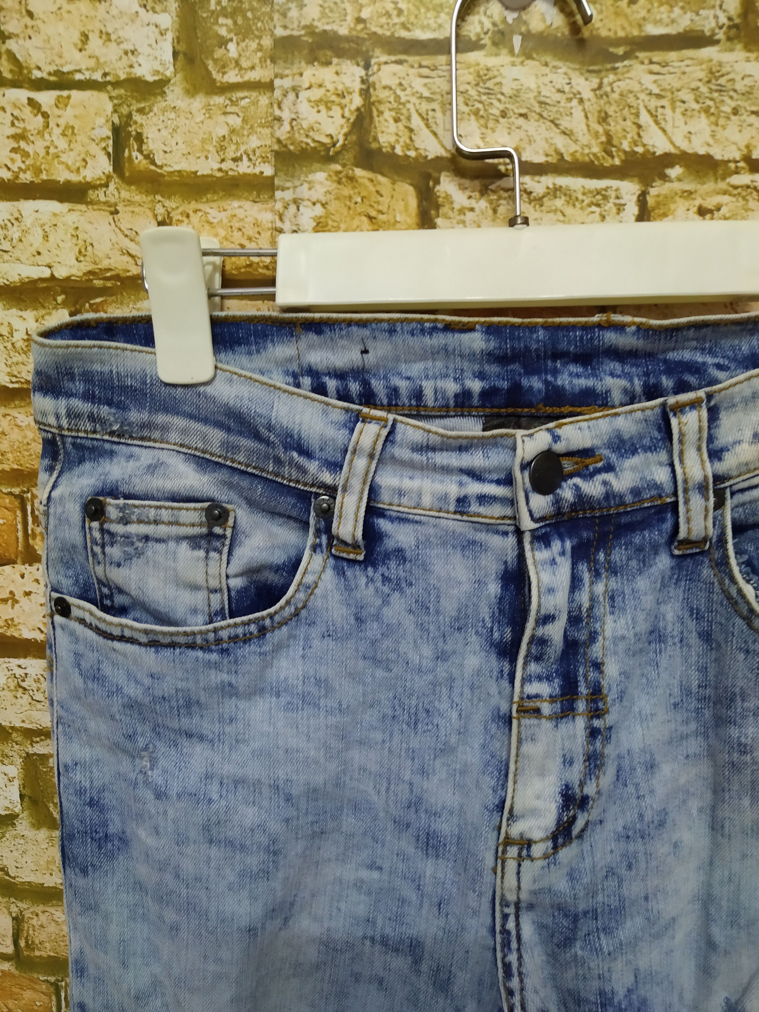 The People Vs. THE PEOPLE VS. BIKERS DENIM DISTRESSED (B727) W30 Size US 30 / EU 46 - 4 Thumbnail