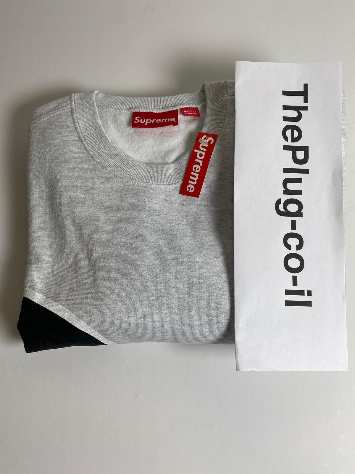 Supreme のSide Arc Crewneck」スウェットシャツ（グレー） Arc Crewneck Supreme Ash Grey Crewneck HOT Ash Grey Supreme Side