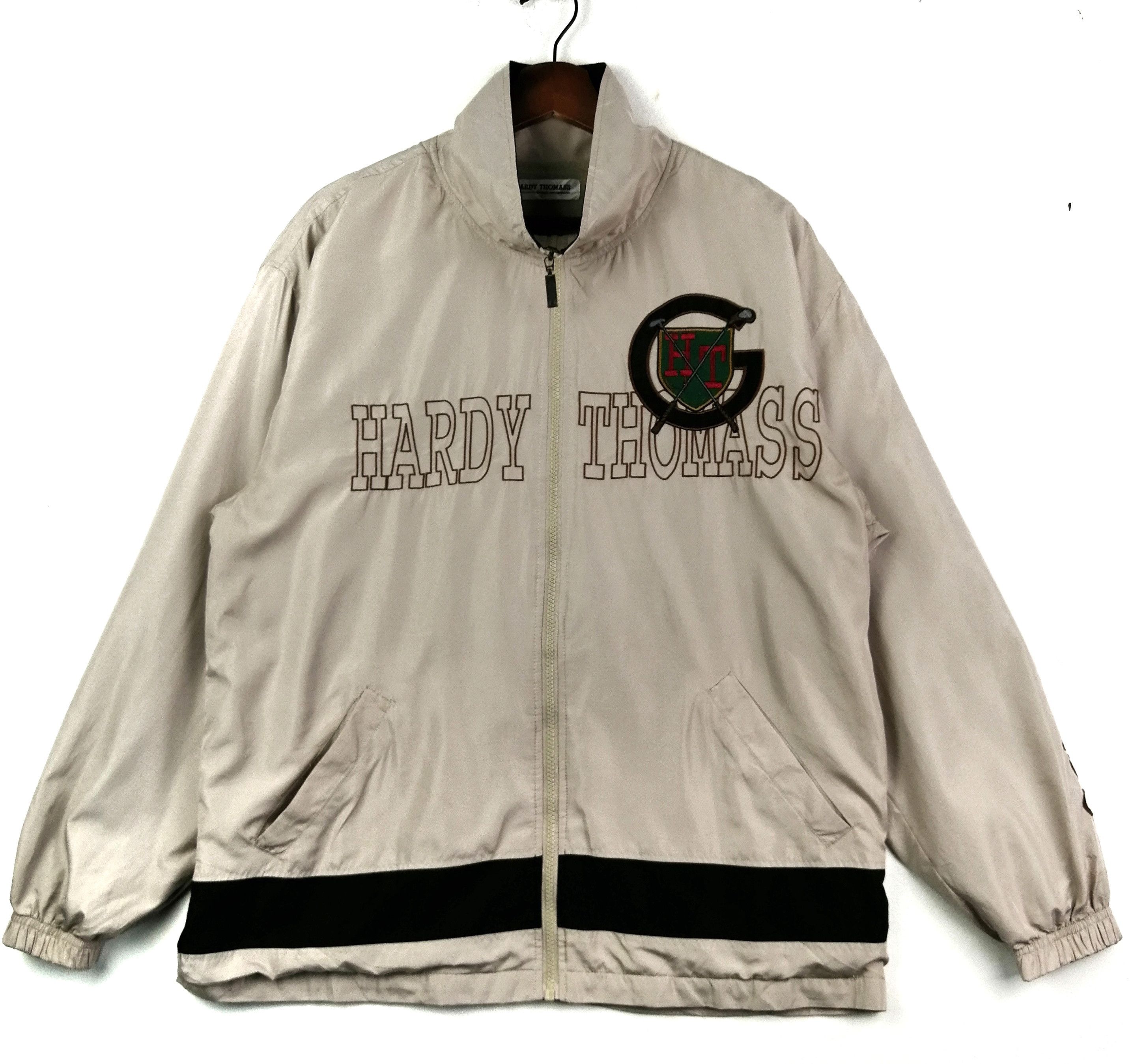 Designer Hardy Thomass Golf Designer Big Logo Winbreaker Jacket Size US L / EU 52-54 / 3 - 2 Thumbnail