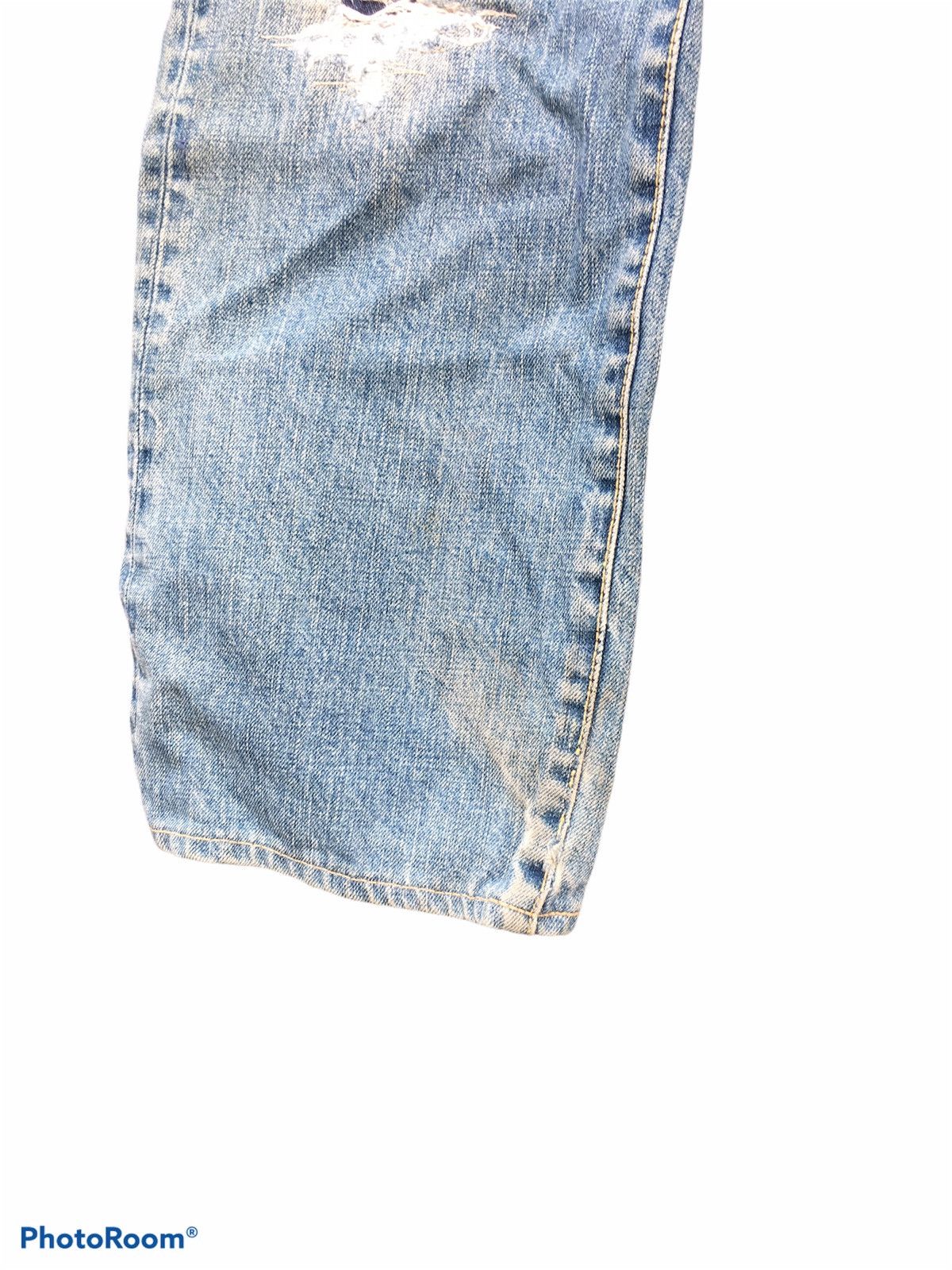 45rpm Japanese 45rpm Ripped Zigzag Jeans Size US 30 / EU 46 - 19 Thumbnail