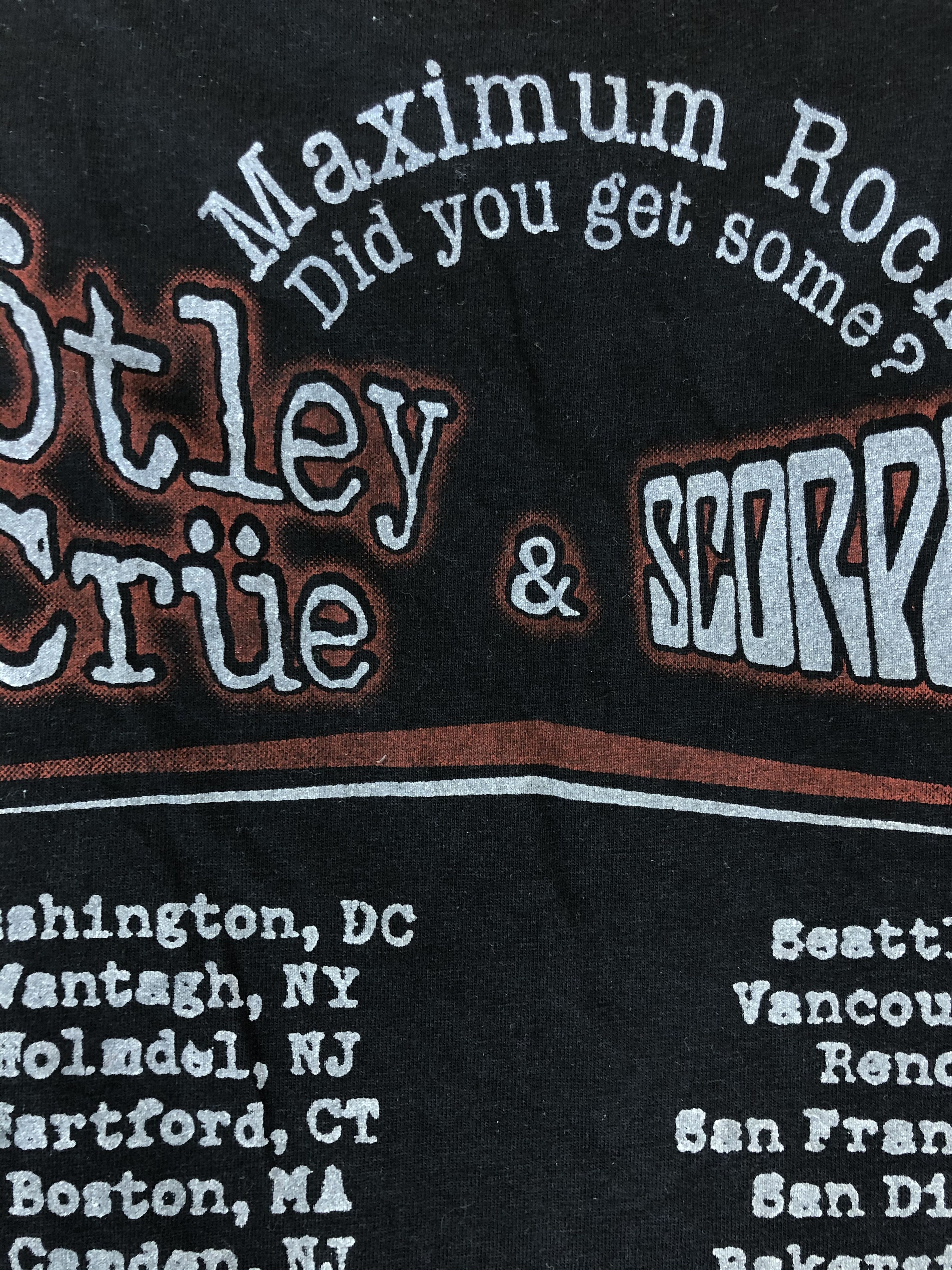 Band Tees Vintage Motley Crue x Scorpions (Guns N' Roses) Size US M / EU 48-50 / 2 - 8 Thumbnail