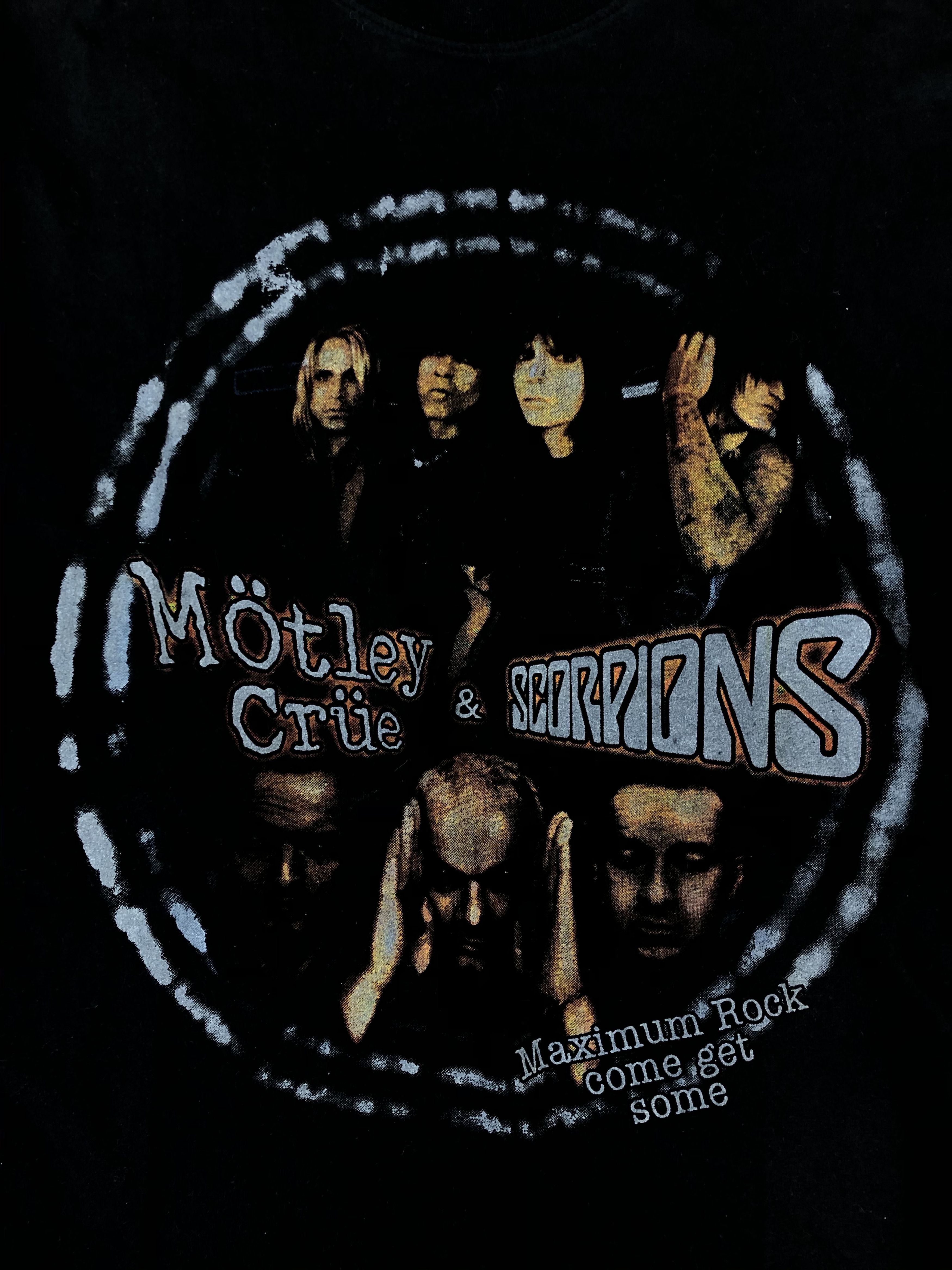 Band Tees Vintage Motley Crue x Scorpions (Guns N' Roses) Size US M / EU 48-50 / 2 - 5 Thumbnail