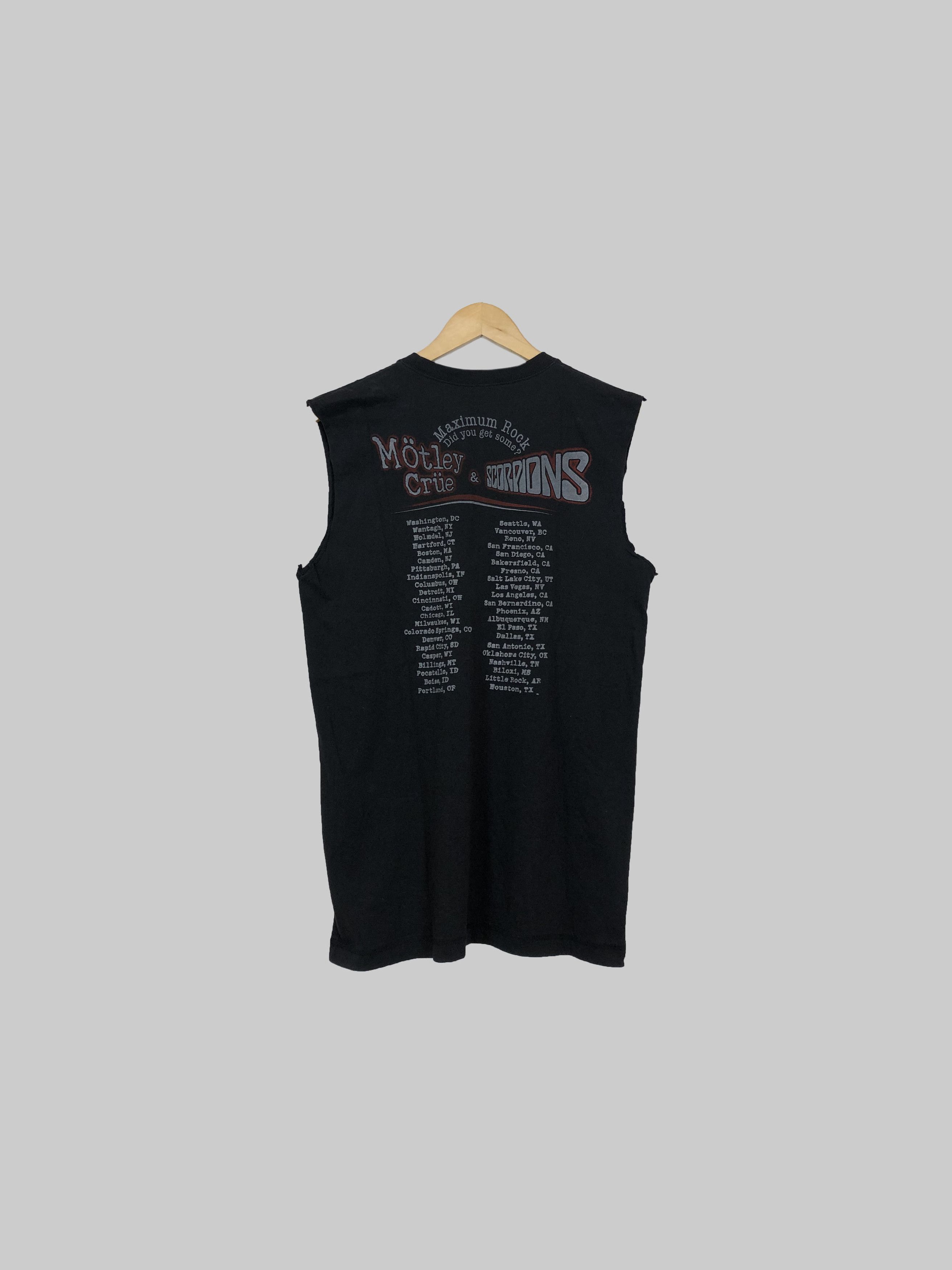 Band Tees Vintage Motley Crue x Scorpions (Guns N' Roses) Size US M / EU 48-50 / 2 - 2 Thumbnail
