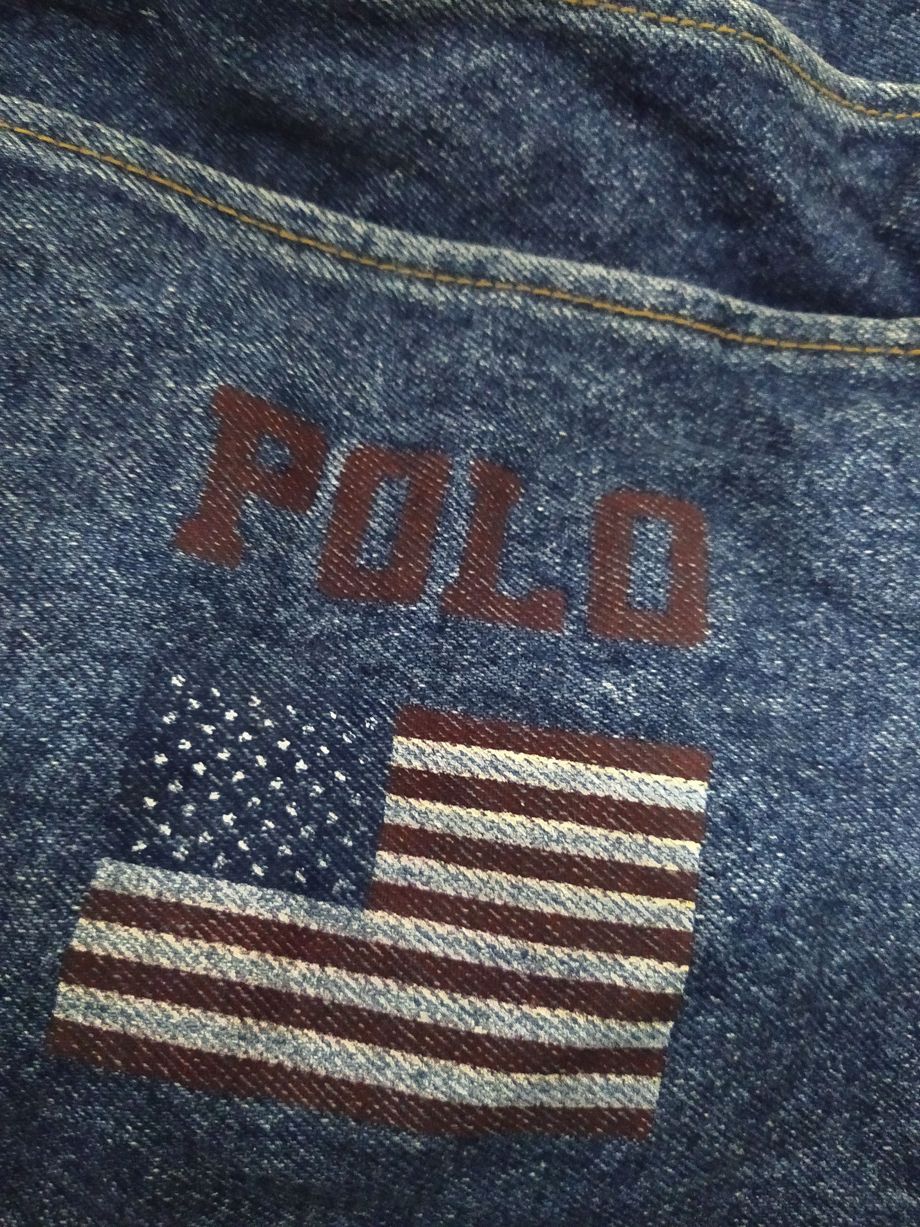 Polo Ralph Lauren POLO RALPH LAUREN FLAG DENIM BAG (C75) Size ONE SIZE - 11 Thumbnail