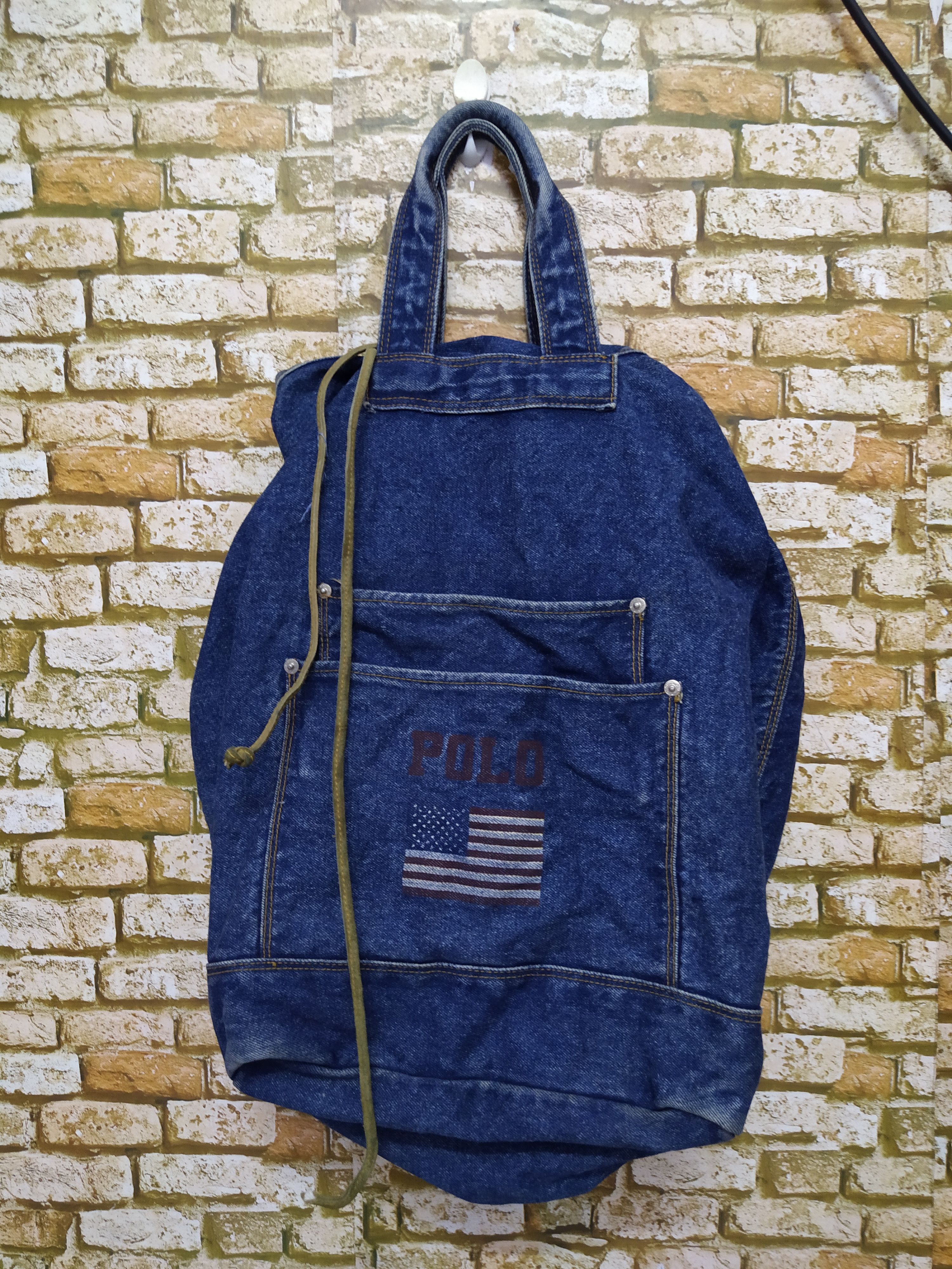 Polo Ralph Lauren POLO RALPH LAUREN FLAG DENIM BAG (C75) Size ONE SIZE - 1 Thumbnail