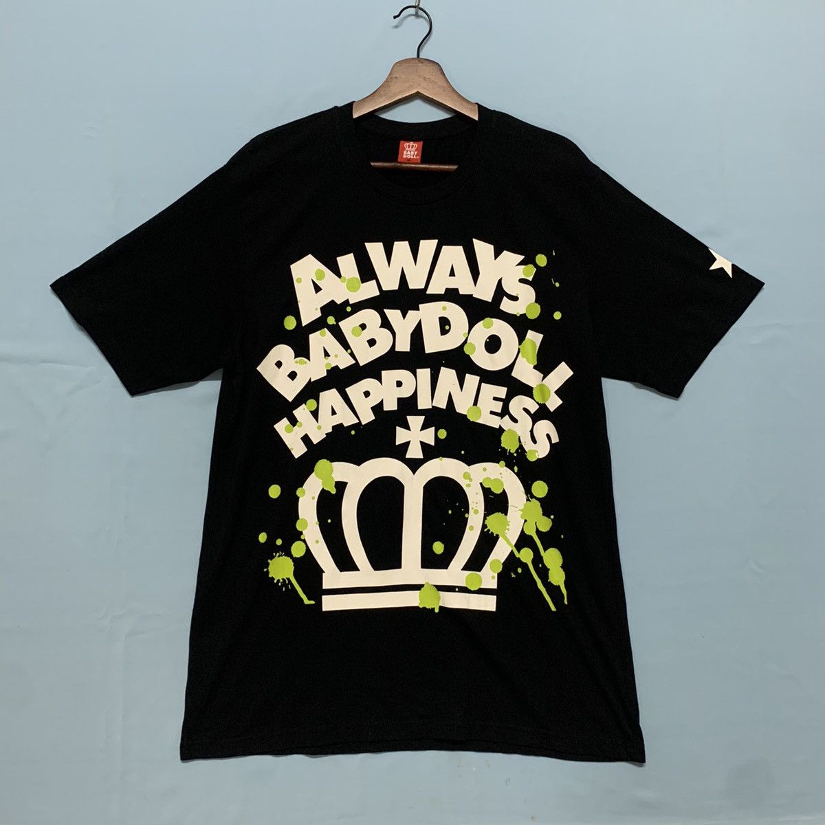 Baby Doll Brand Graphic Tee T Shirt Medium Size