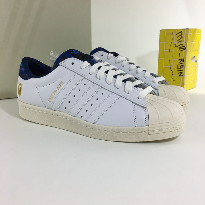 Adidas superstar 8s deals undftd bape white