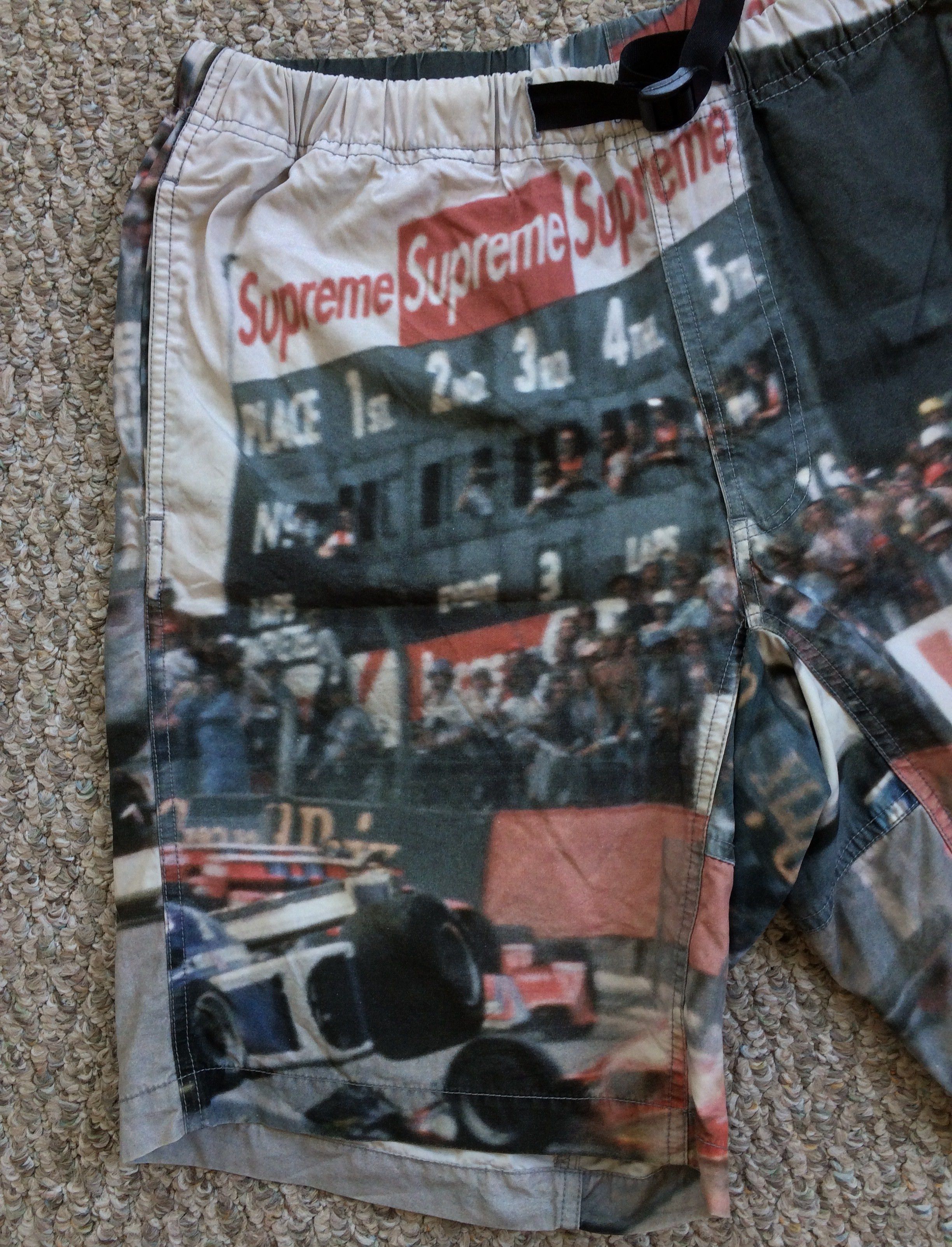 Supreme S/S 2019 Supreme Grand Prix Belted Shorts Size US 30 / EU 46 - 2 Thumbnail