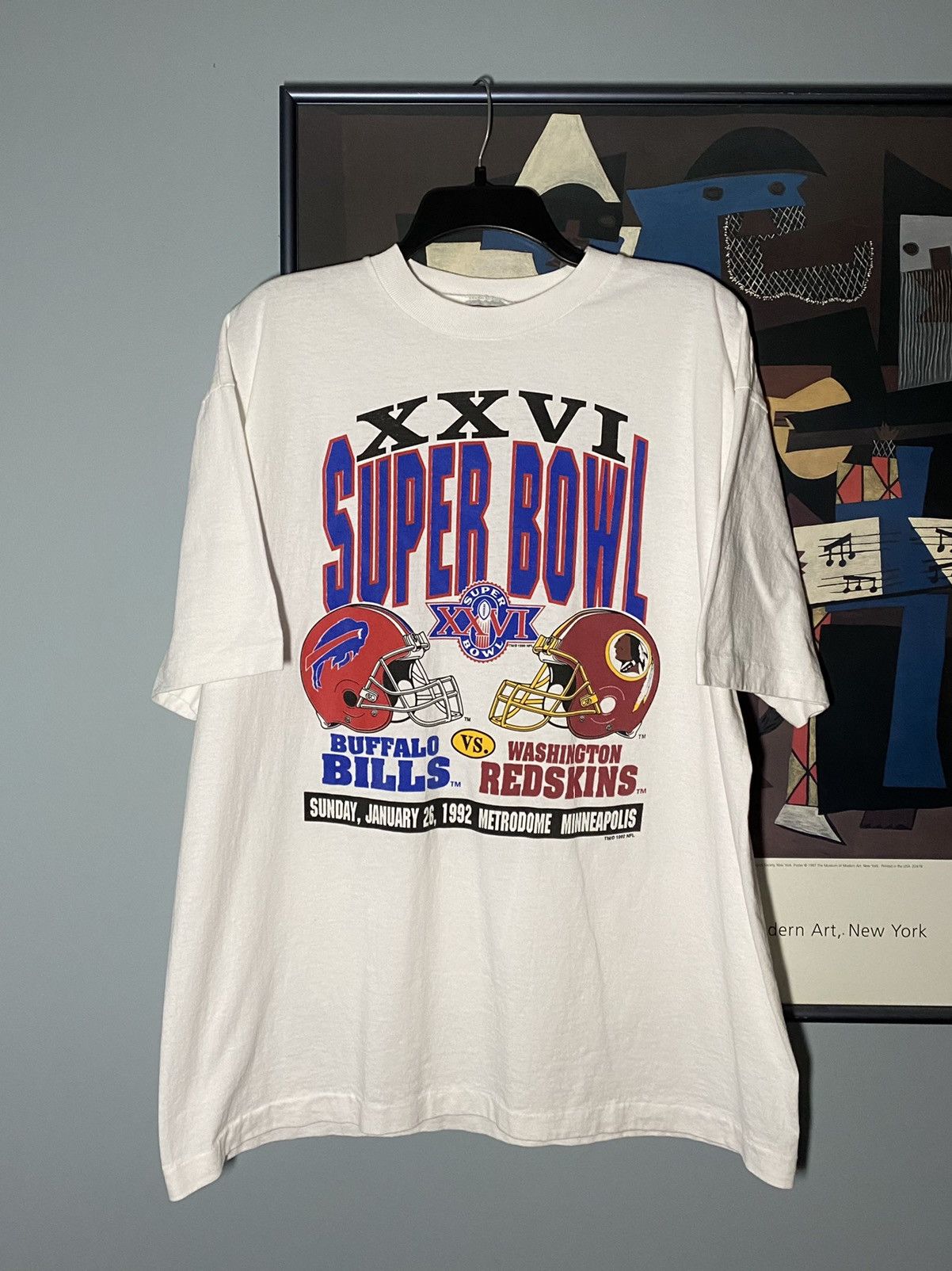 Super Bowl XXVI T Shirt Vintage NFL Buffalo Bills Football Team - Teeholly