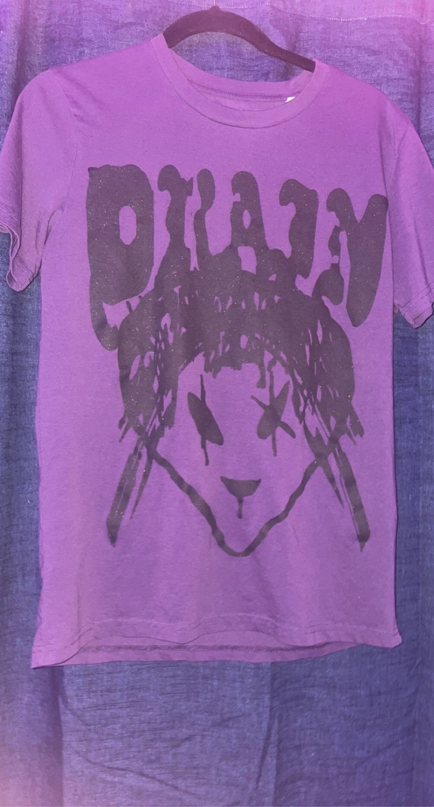 Sad Boys Bladee - Glitter Alien Purple Shirt | Grailed