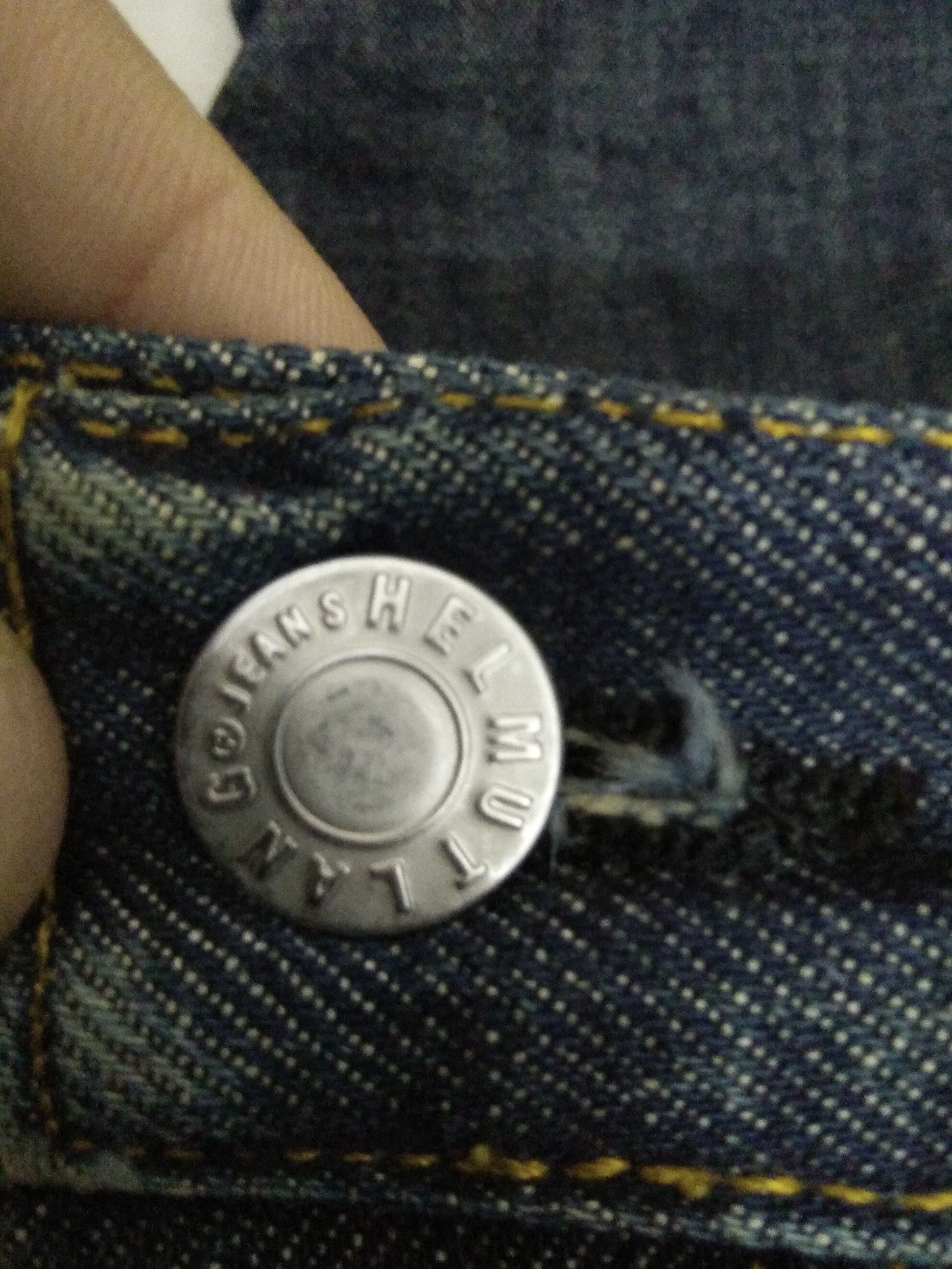 Helmut Lang × Vintage 90s HELMUT LANG JEANS VTG 1998 ITALY DENIM (A517) Size US 27 - 3 Thumbnail