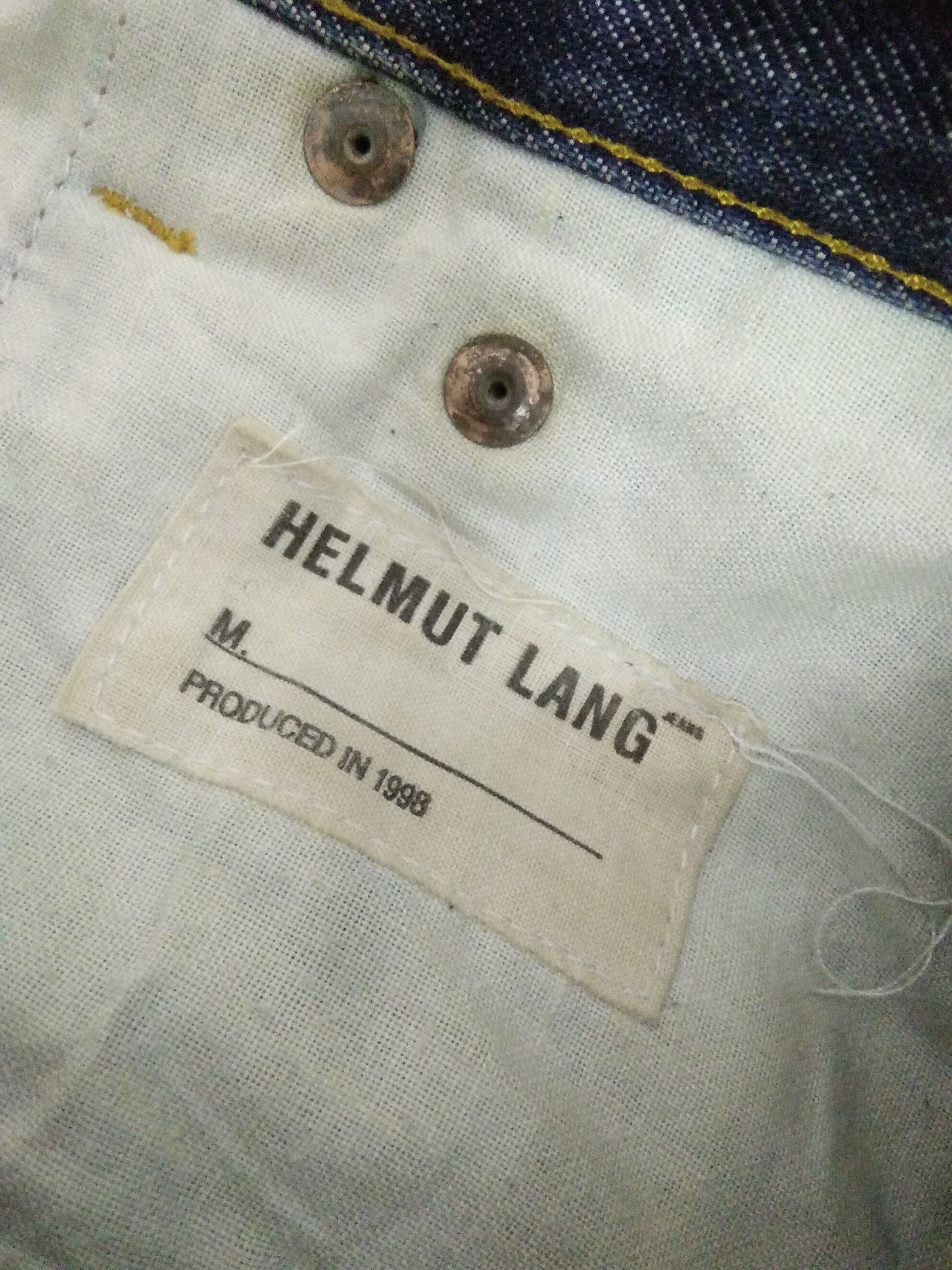 Helmut Lang × Vintage 90s HELMUT LANG JEANS VTG 1998 ITALY DENIM (A517) Size US 27 - 5 Thumbnail
