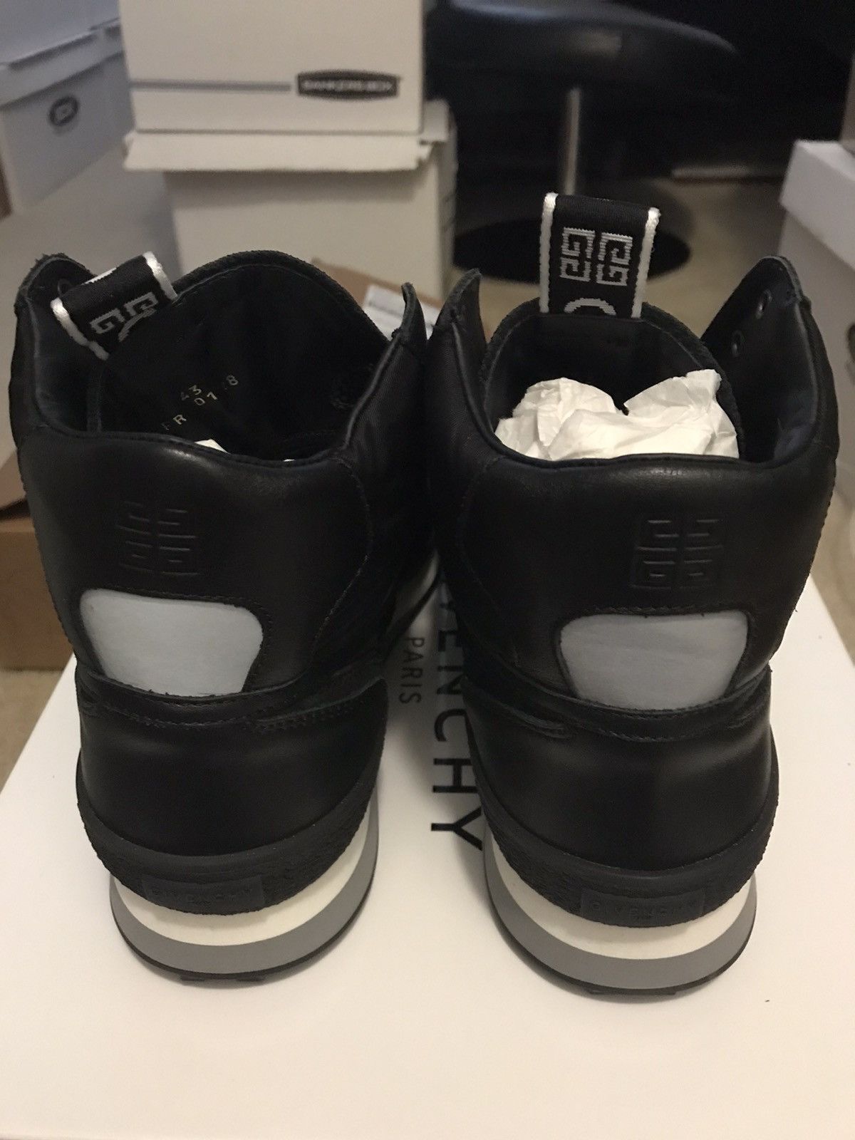 Givenchy GIVENCHY High Top Sneakers Black Size 10/43 NEW Size US 10 / EU 43 - 3 Thumbnail