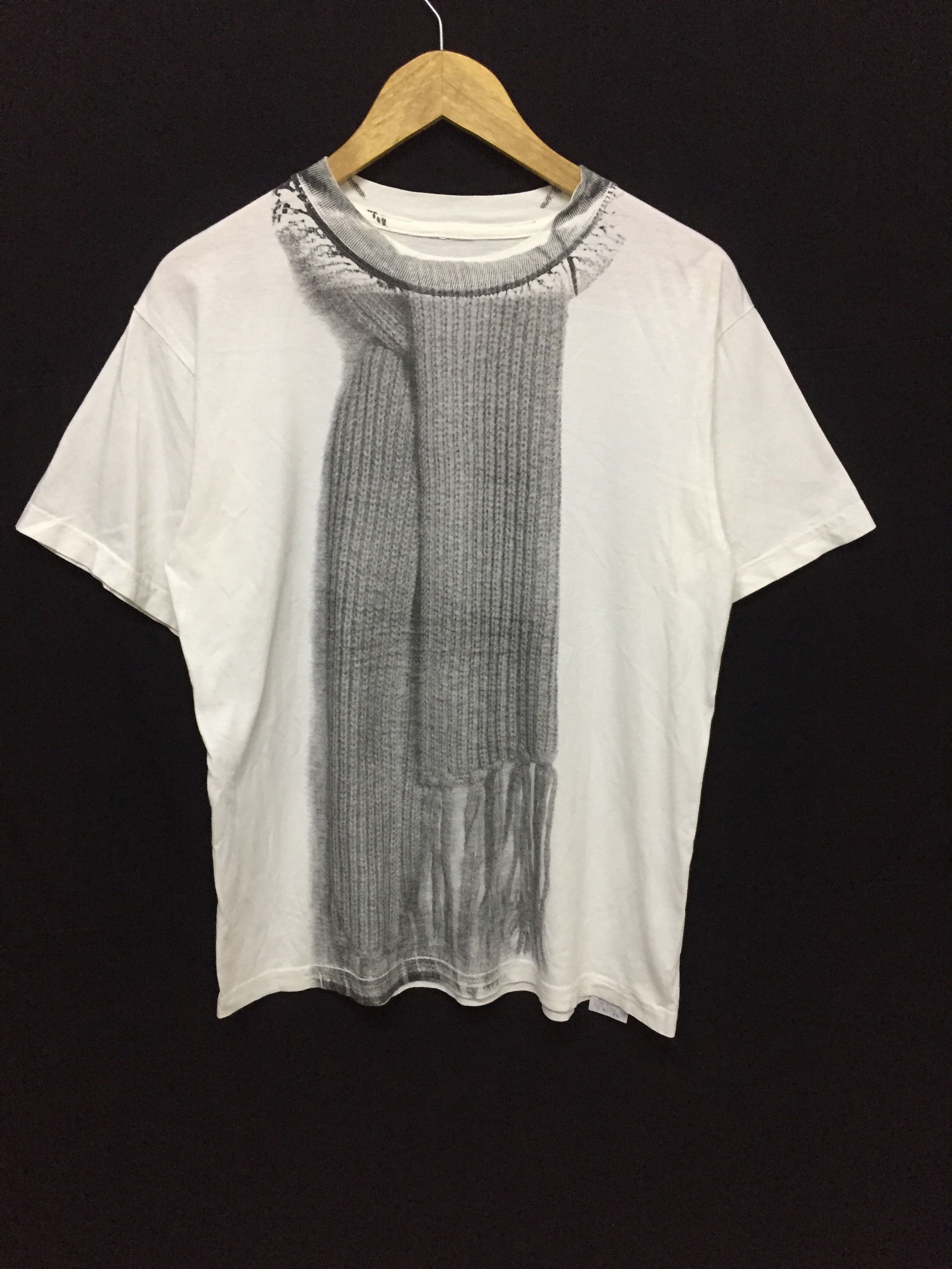 Maison Margiela AW04 0 10 artisanal Trompe l'œeil scarf tee Size US S / EU 44-46 / 1 - 4 Thumbnail