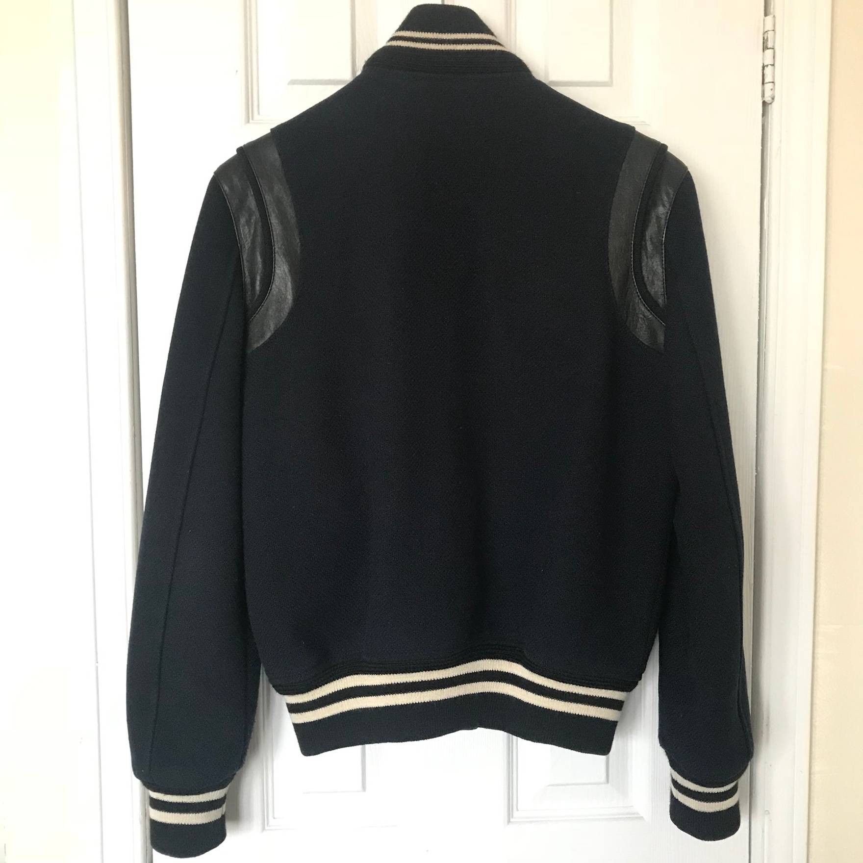Saint Laurent Paris SLP Teddy Jacket in Navy Size US XS / EU 42 / 0 - 9 Thumbnail