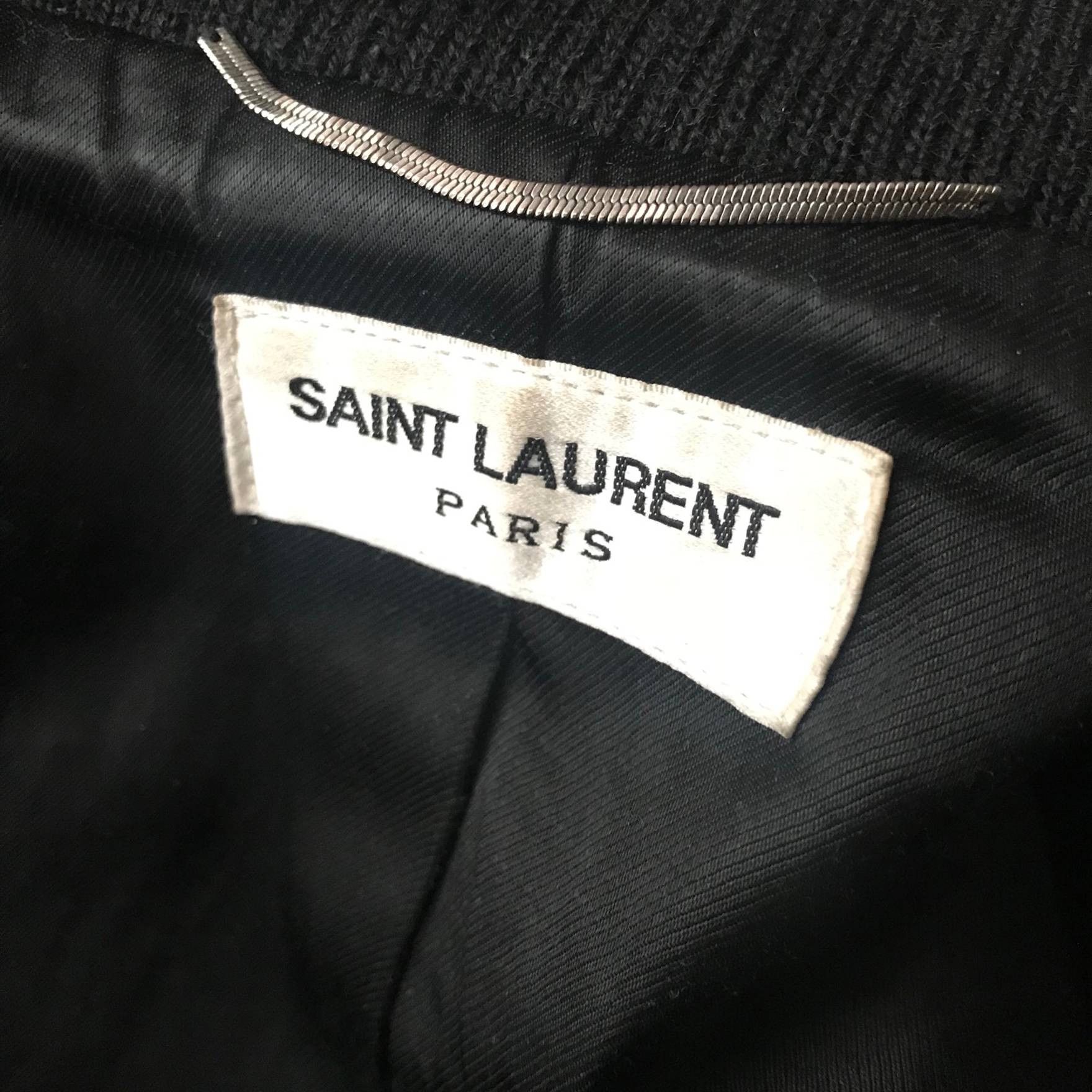Saint Laurent Paris SLP Teddy Jacket in Navy Size US XS / EU 42 / 0 - 5 Thumbnail