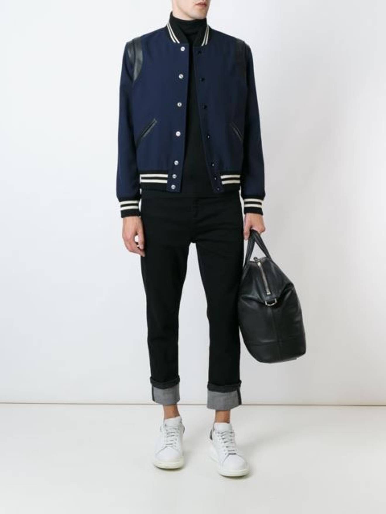 Saint Laurent Paris SLP Teddy Jacket in Navy Size US XS / EU 42 / 0 - 4 Thumbnail