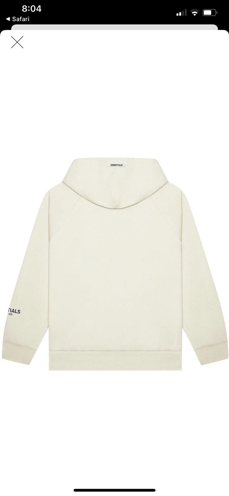Fear of God Fear of God Essentials Cream Hoodie Size US S / EU 44-46 / 1 - 4 Thumbnail