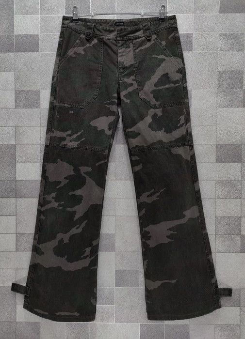 Vintage JOSEPH France Camouflage Wide Leg Fatigue Pants
