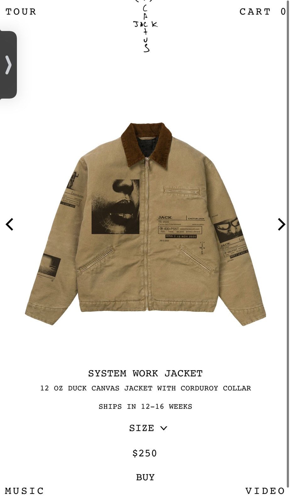 Travis Scott System work jacket | Grailed