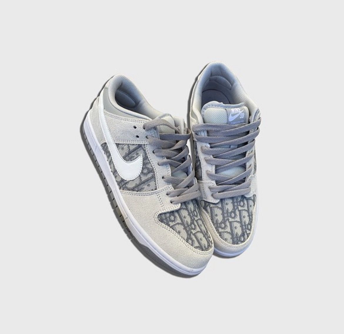 Vandy The Pink 1/50 Vandy the Pink “Vior” Dior Dunk Low in Gray | Grailed