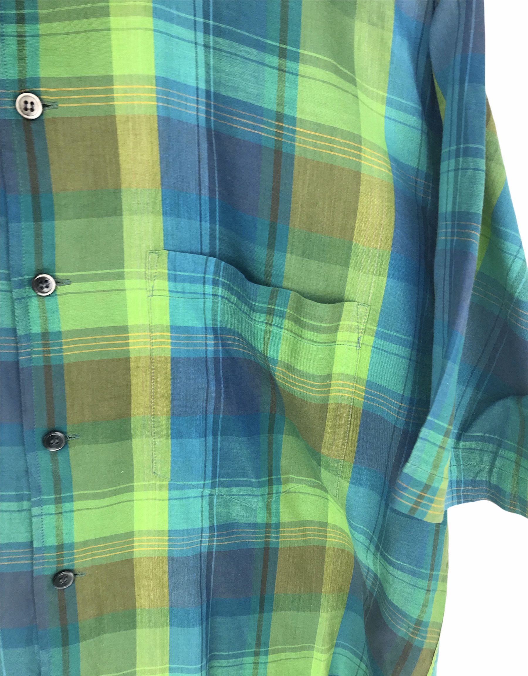 Junko Shimada × Vintage Vintage 90s MR. JUNKO Golf Checkered Shirt Size US M / EU 48-50 / 2 - 4 Thumbnail