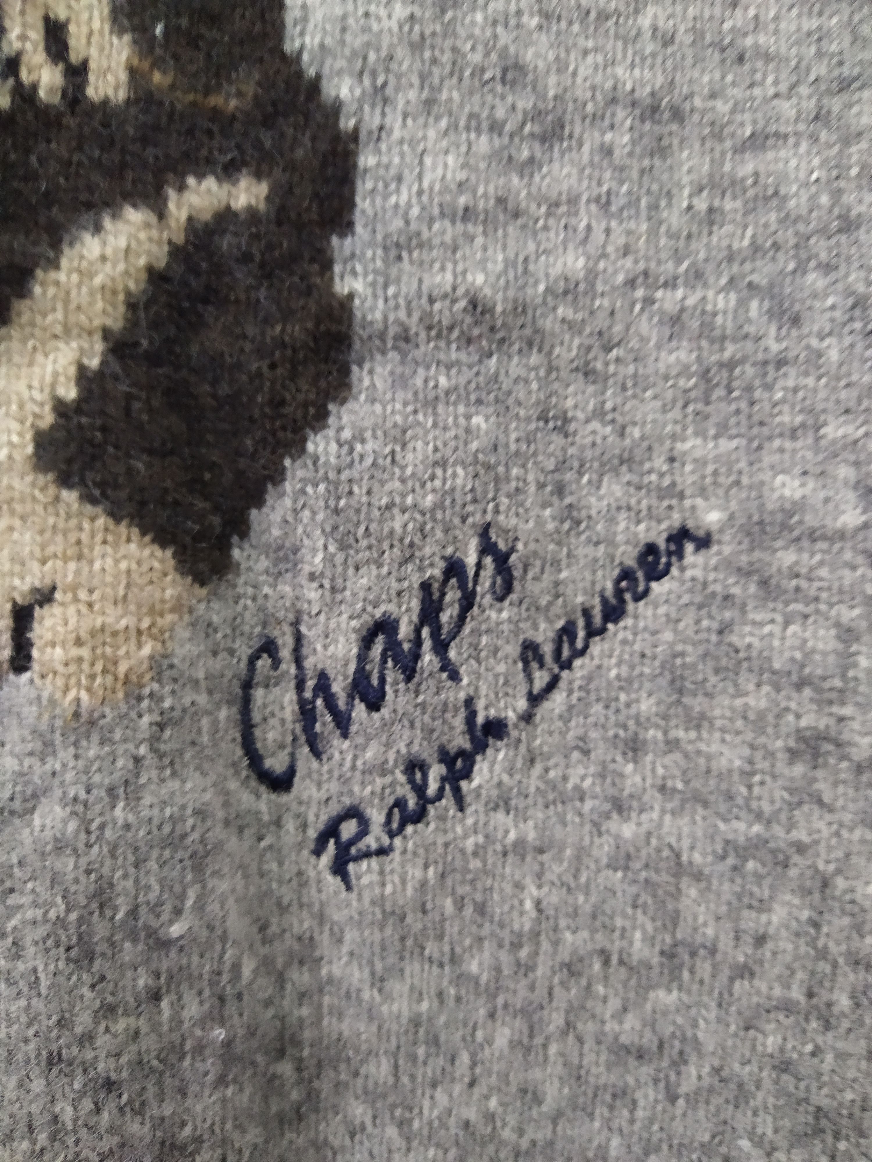 Chaps Ralph Lauren × Polo Ralph Lauren POLO RLAPH LAUREN DOG SWEATER KNITWEAR (B728) Size US M / EU 48-50 / 2 - 3 Thumbnail