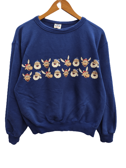 Captain Santors 🔥 Vintage 90s Vintage Captain Santa sweatshirt mirror print Size US M / EU 48-50 / 2 - 1 Thumbnail